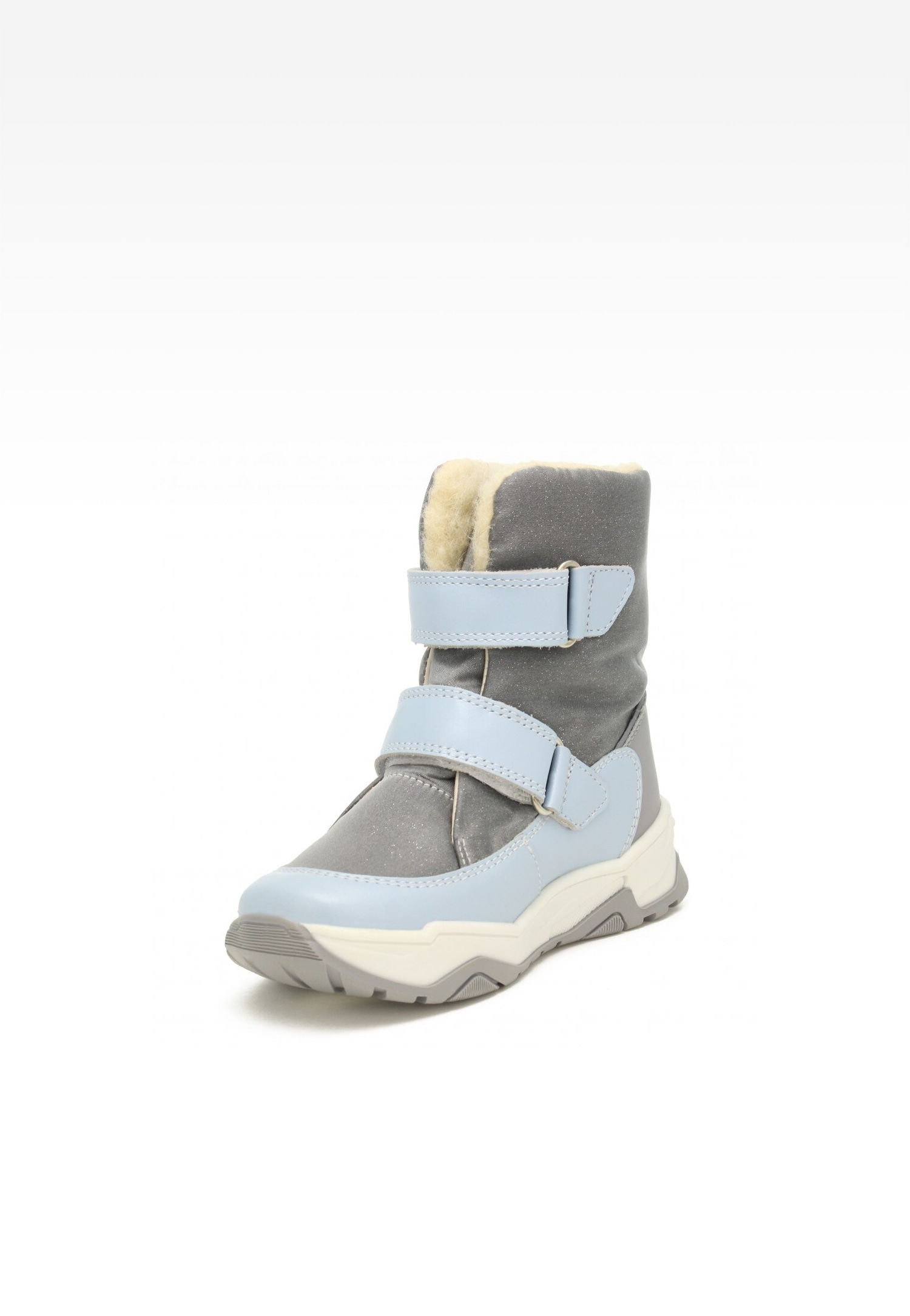 śniegowce BARTEK 14077006, dla dziewcząt, szaro-niebieski