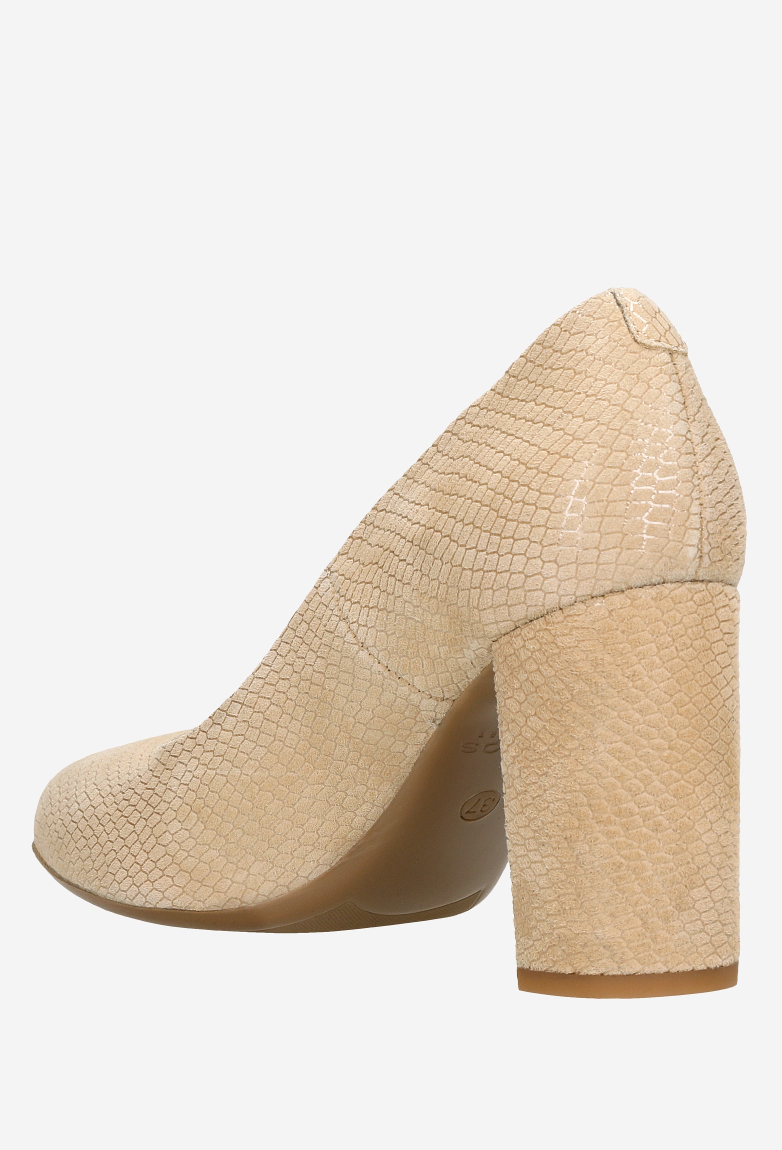 Beżowe czółenka damskie z linii comfort