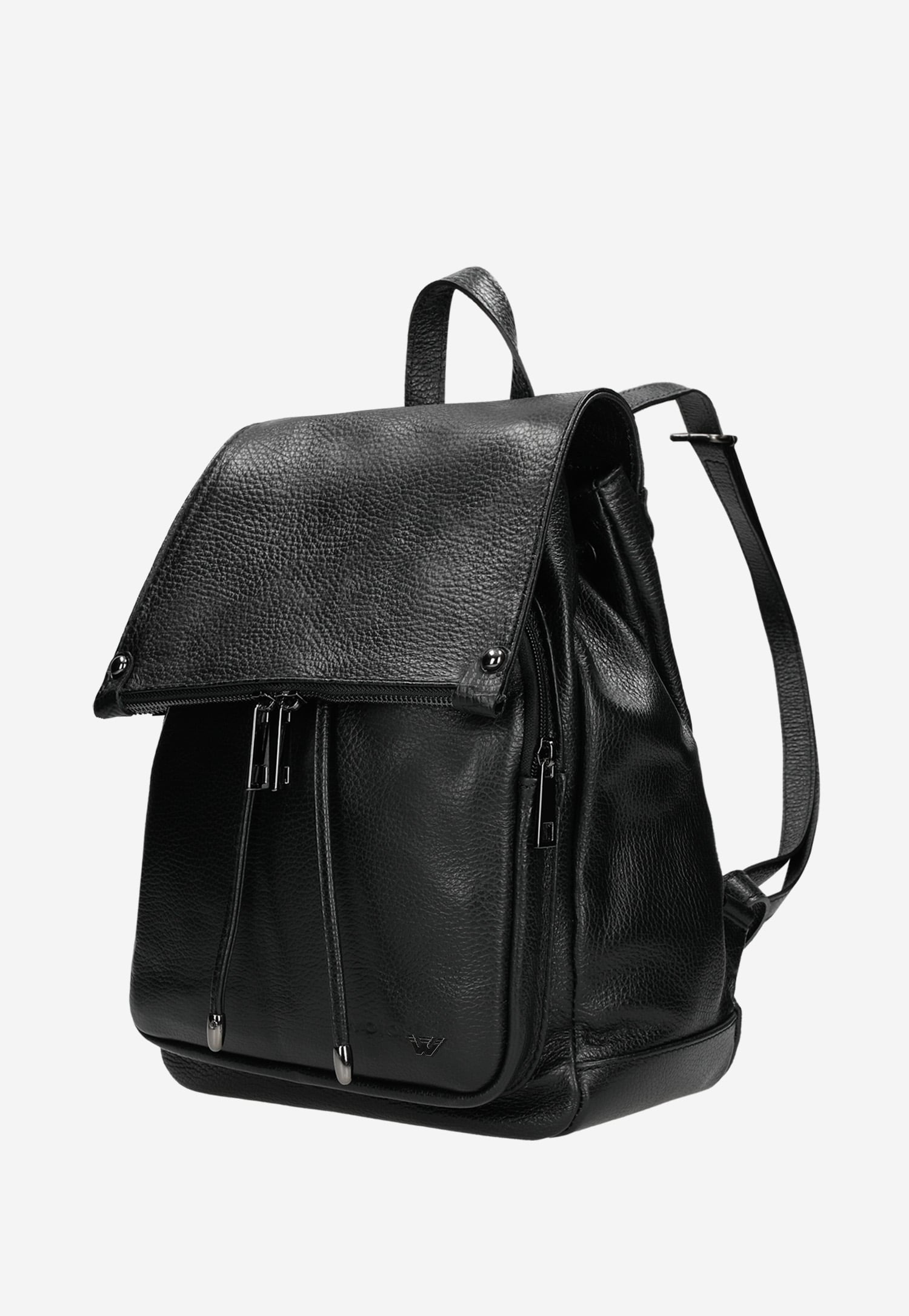 Jasnobrązowy plecak damski ze skóry licowej