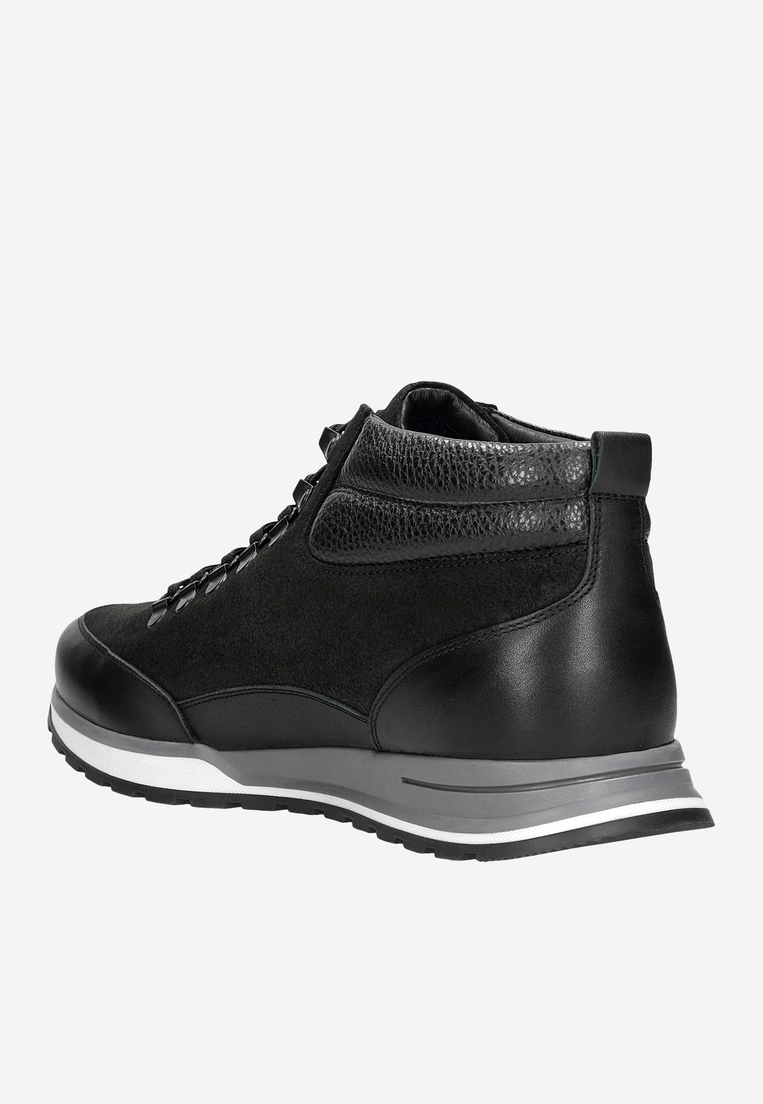 Czarne trzewiki męskie typu sneakers