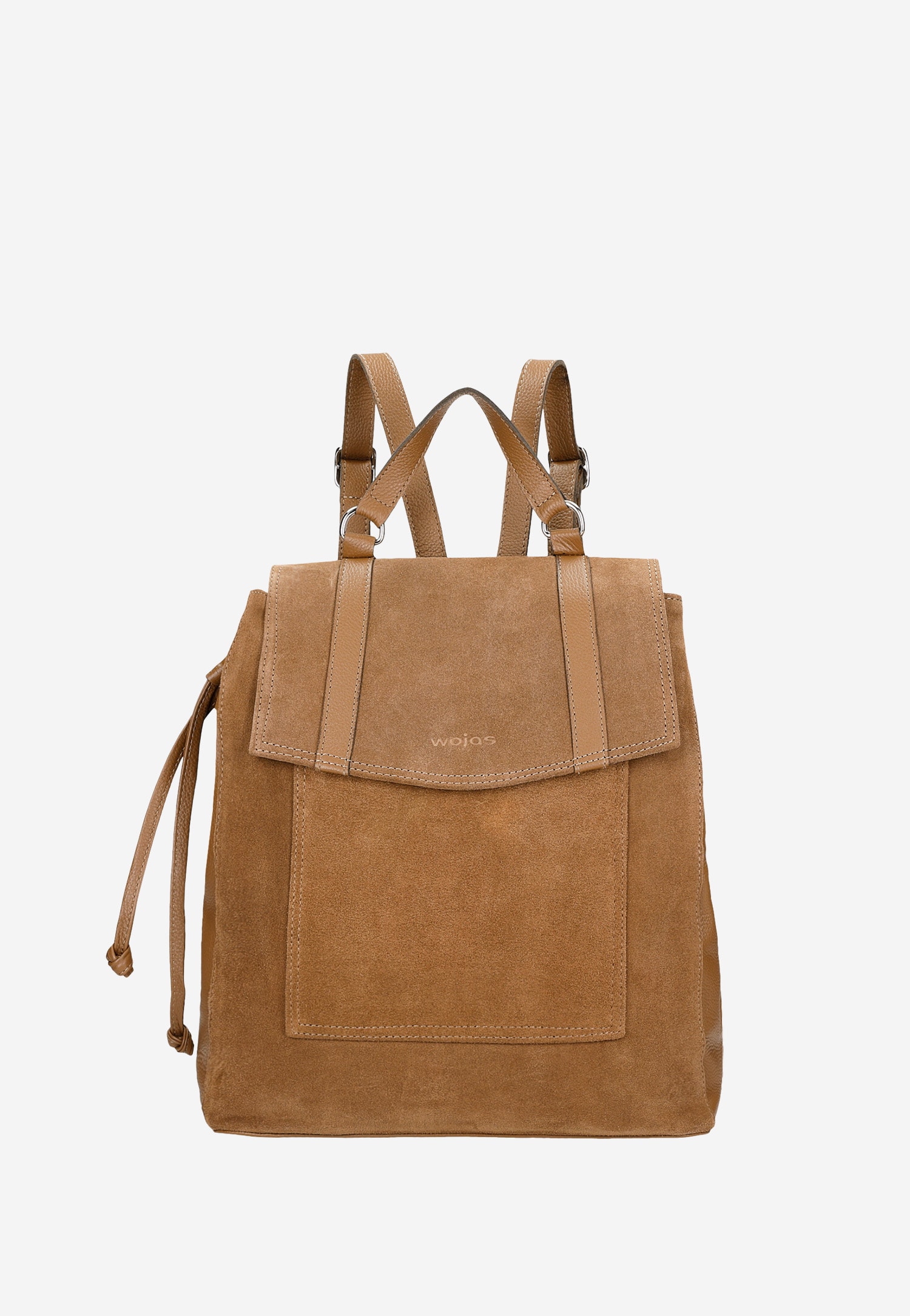 Czarny skórzany plecak miejski z łączonych skór