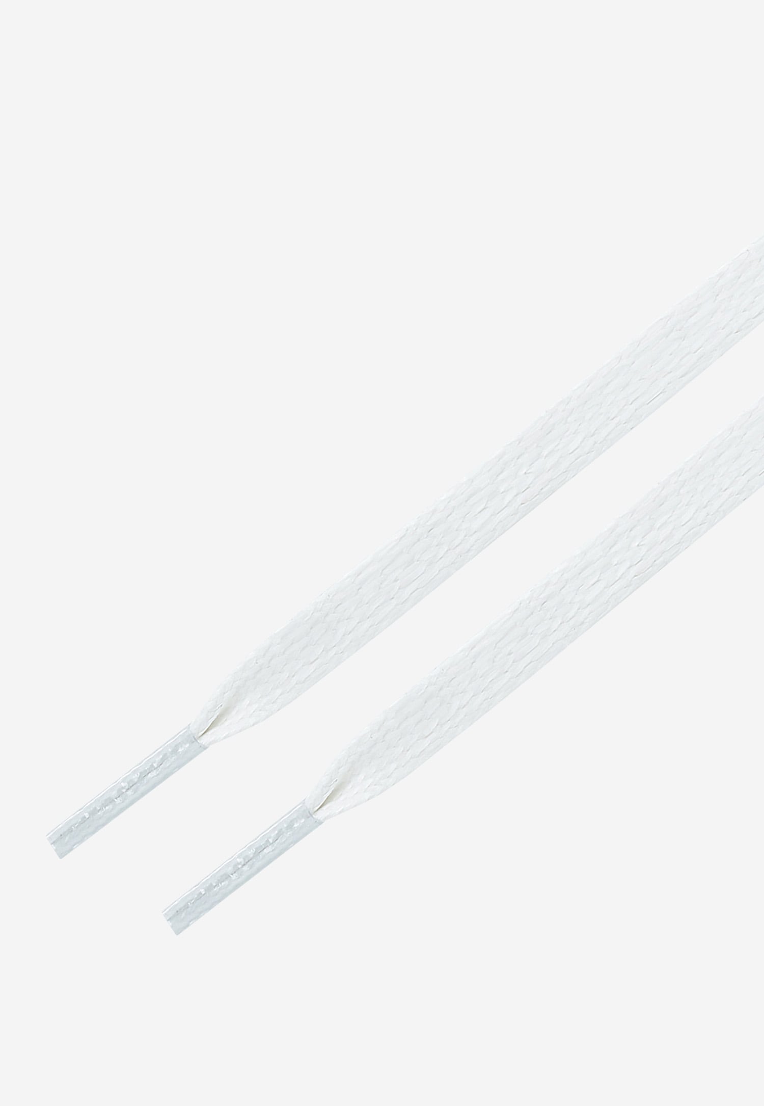 Białe sznurowadła woskowane płaskie 120cm