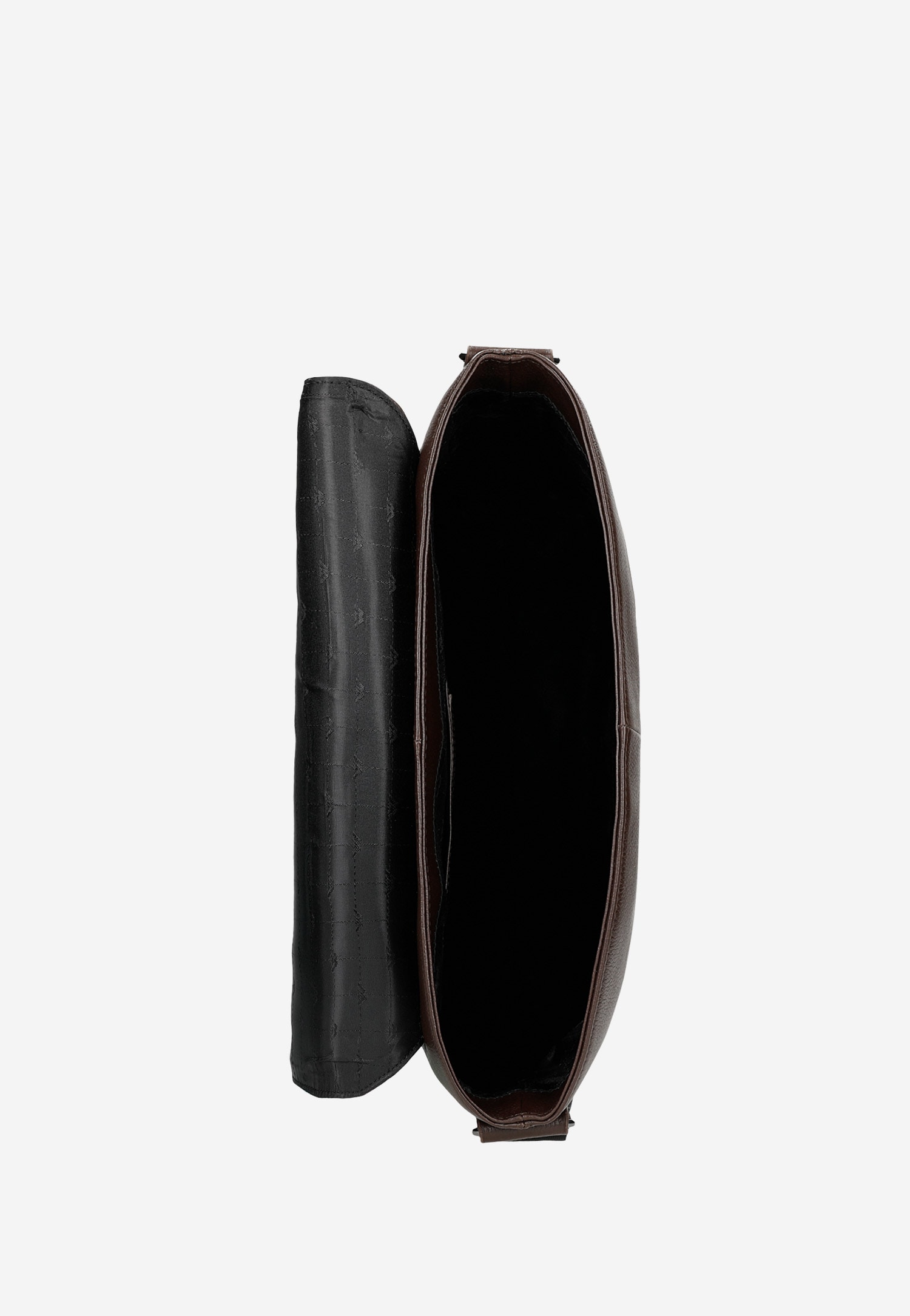 Brązowa skórzana torba męska