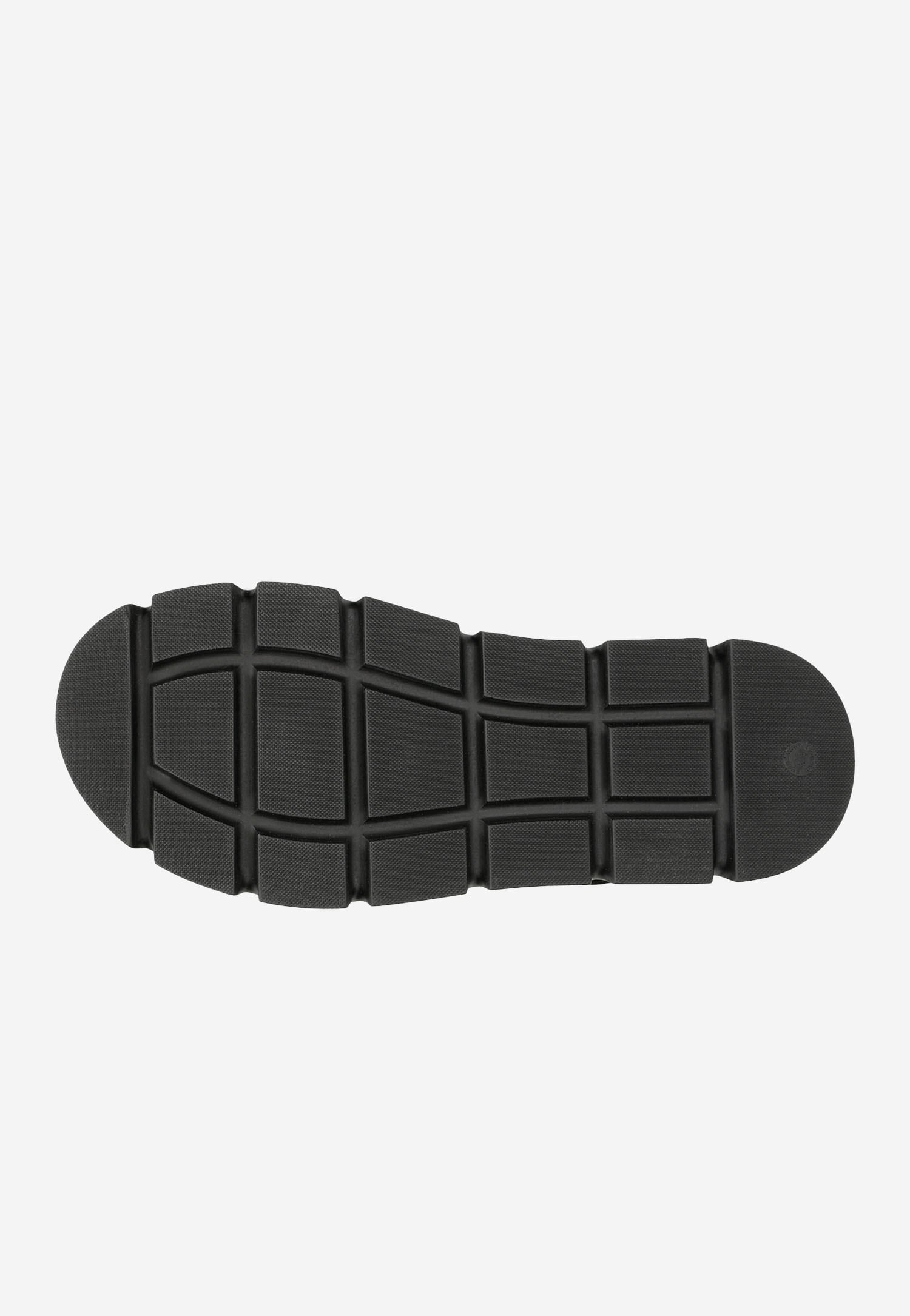 Czarne skórzane sandały damskie na platformie