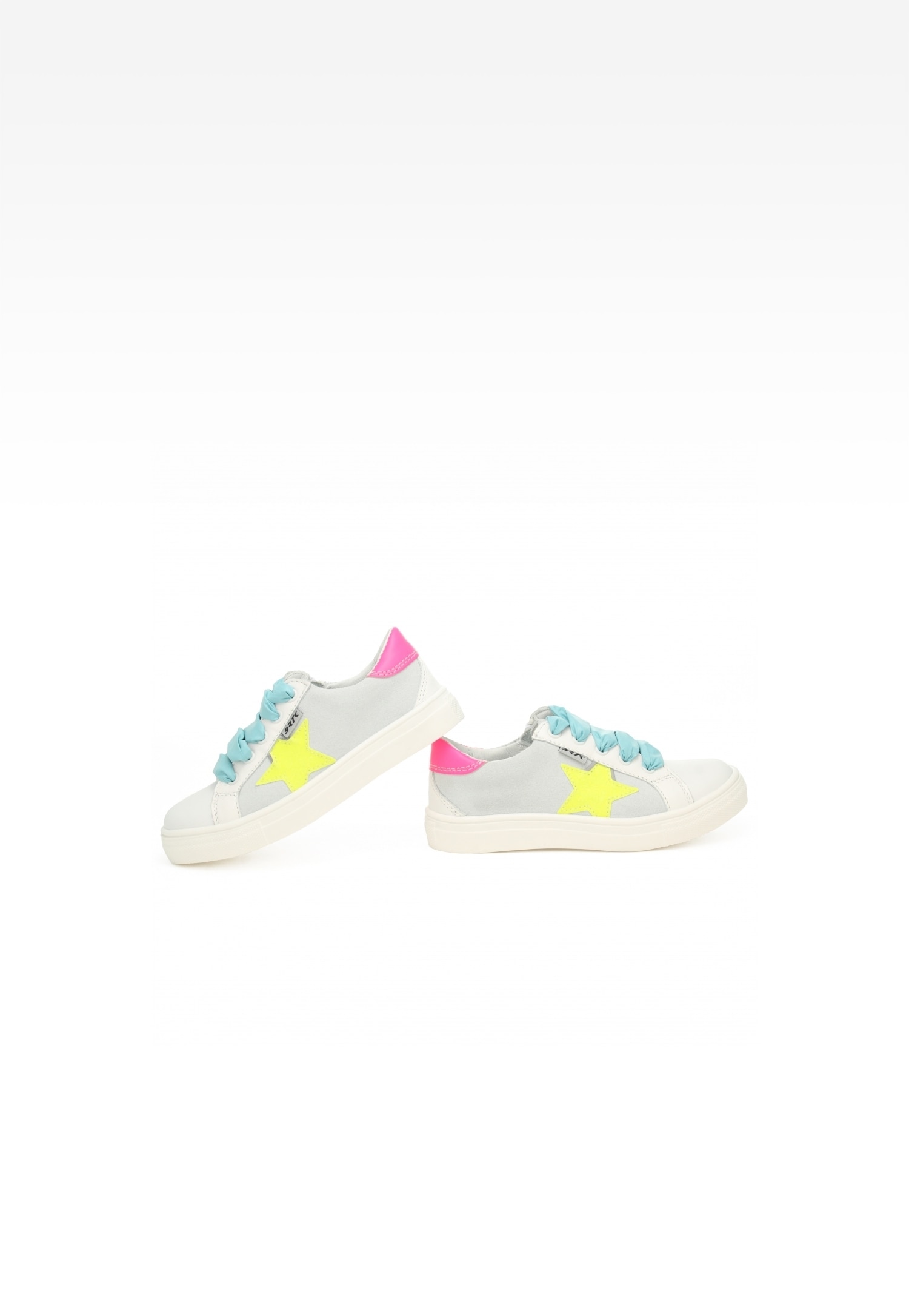 Półbuty BARTEK 15318004, dla dziewcząt, biało-zielony