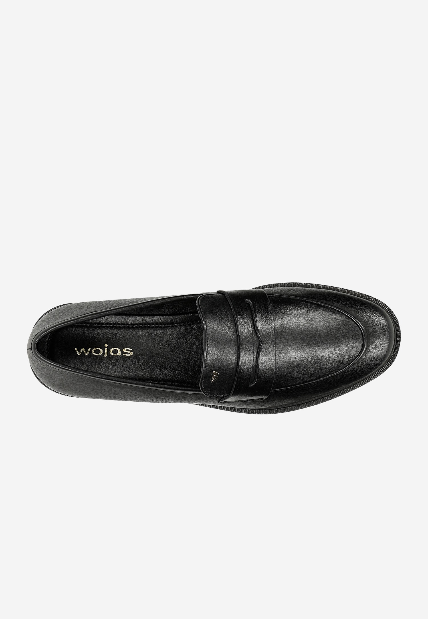 Czarne skórzane mokasyny damskie penny loafers