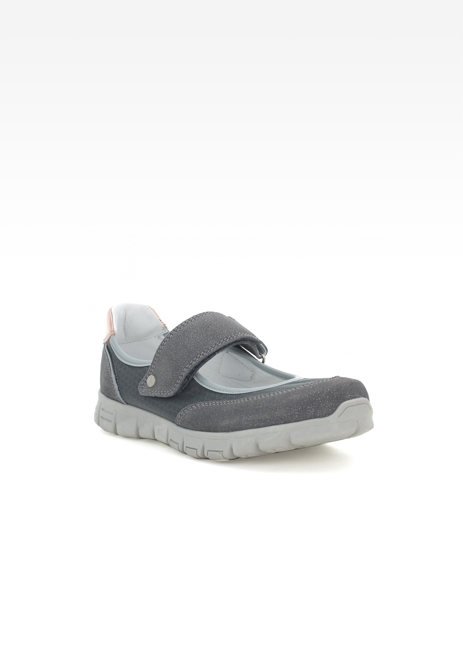 Wizytowe BARTEK W-58026/07K, dla dziewcząt, szary