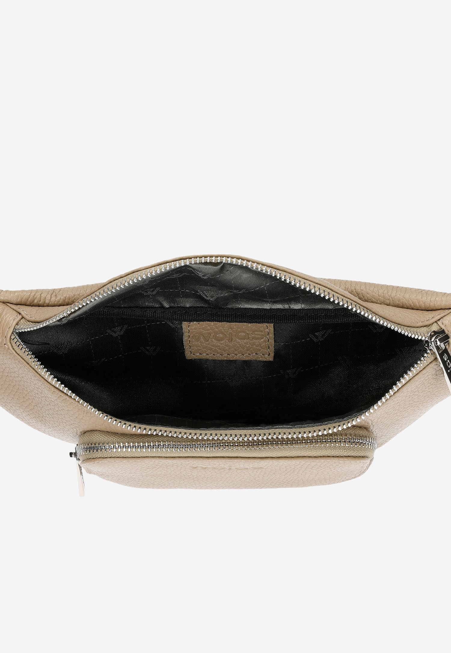 Skórzana nerka w ciemnobeżowej odsłonie