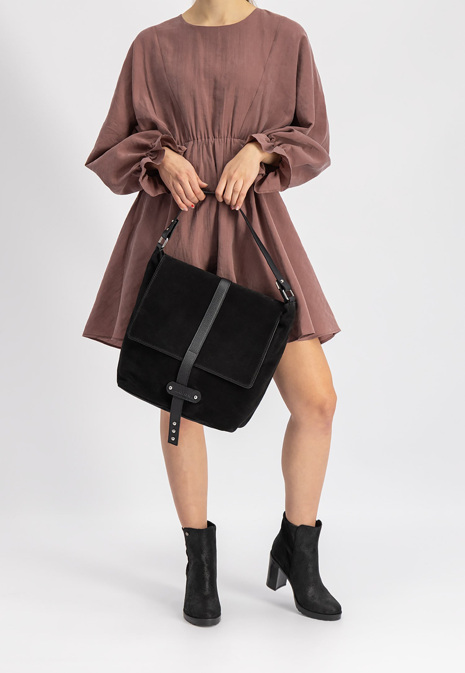 Duża beżowa torebka damska