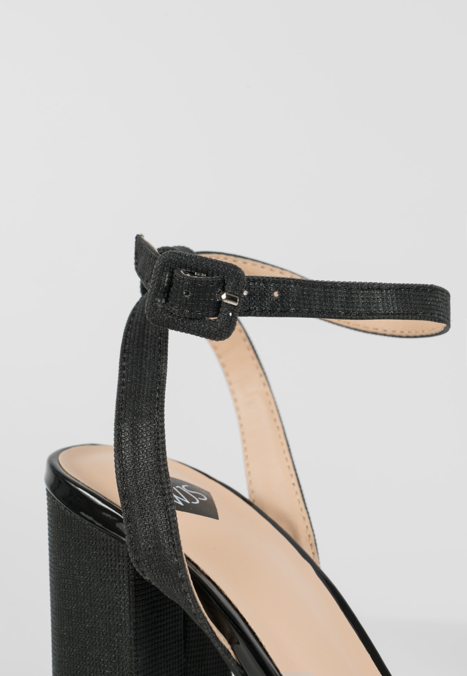 WJS zjawiskowe różowe sandały damskie na słupku