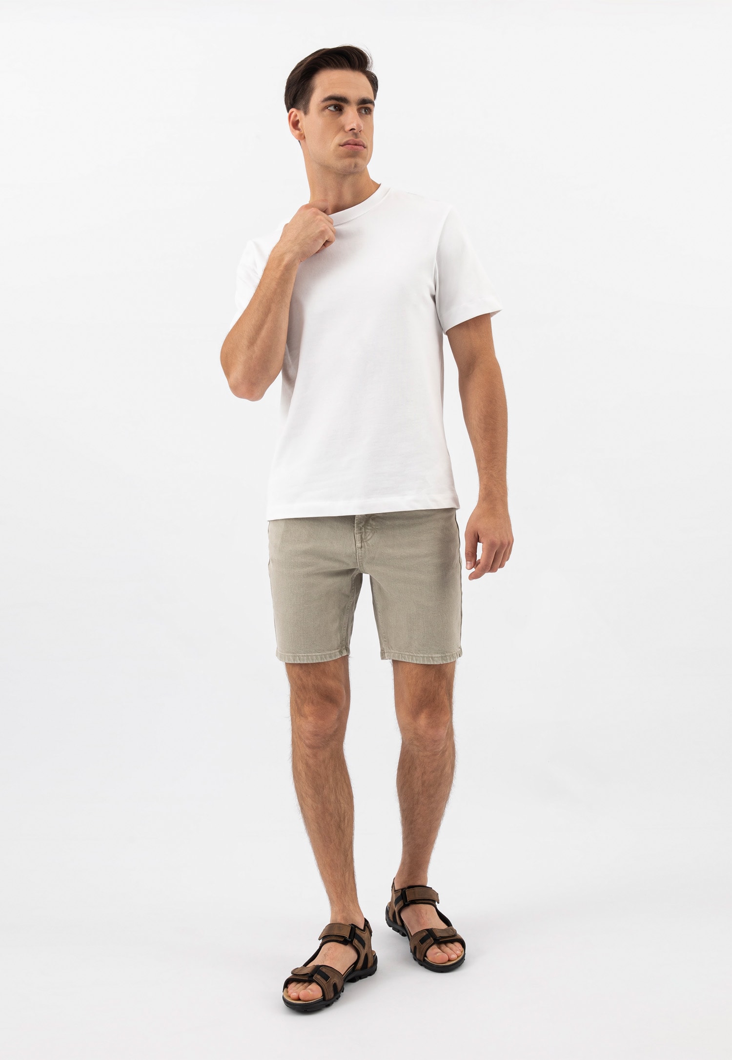 Czarne męskie sandały