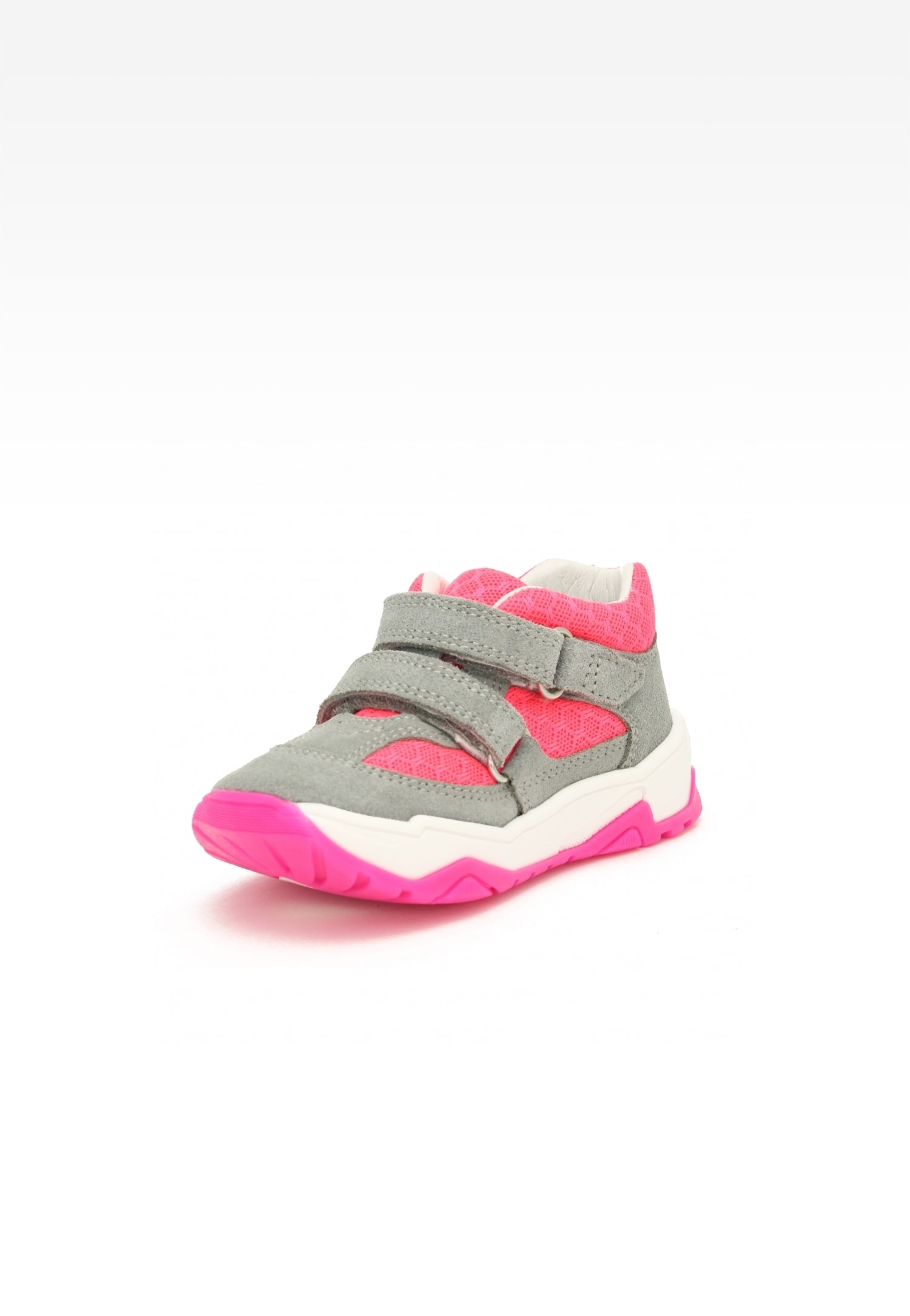 Sneakers BARTEK 11131011, dla dziewcząt, szaro-różowy