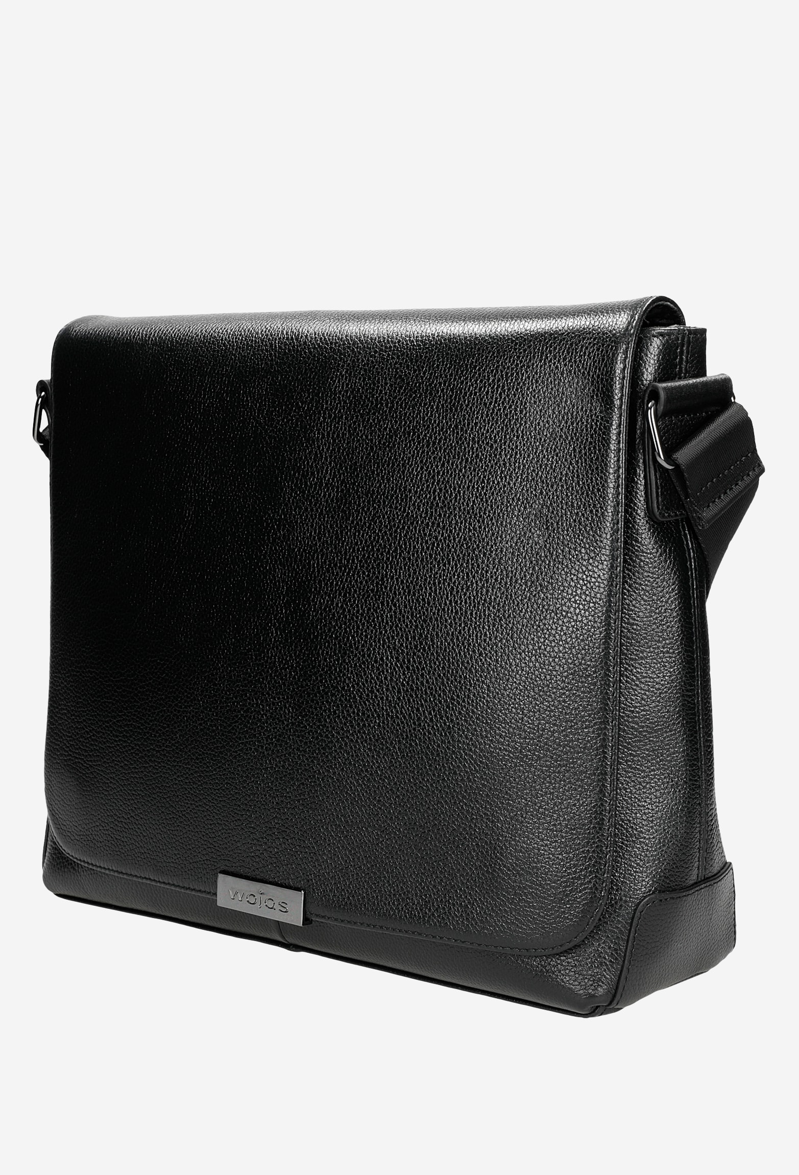 Brązowa skórzana torba męska