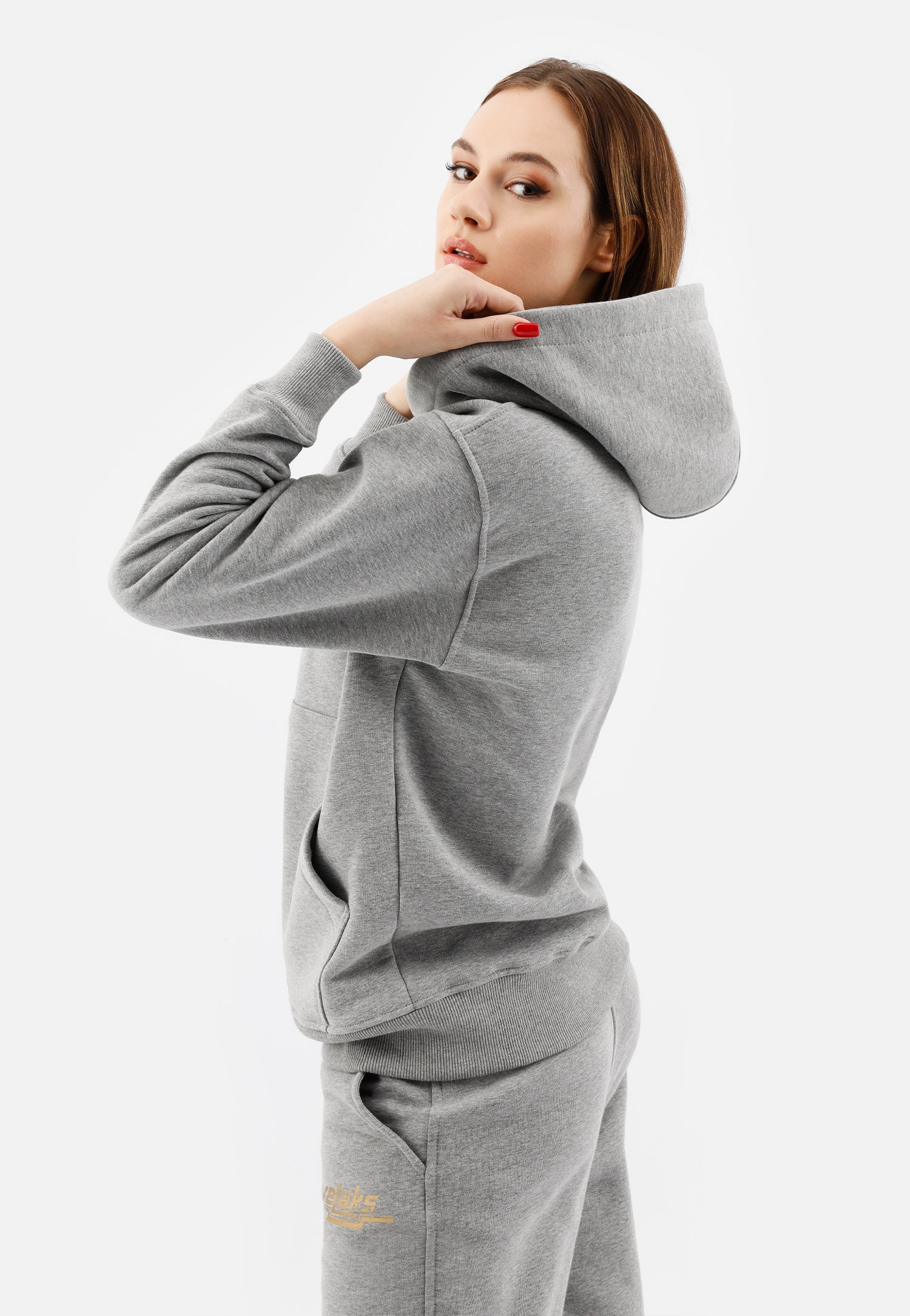 Czarna bluza damska z kapturem RELAKS