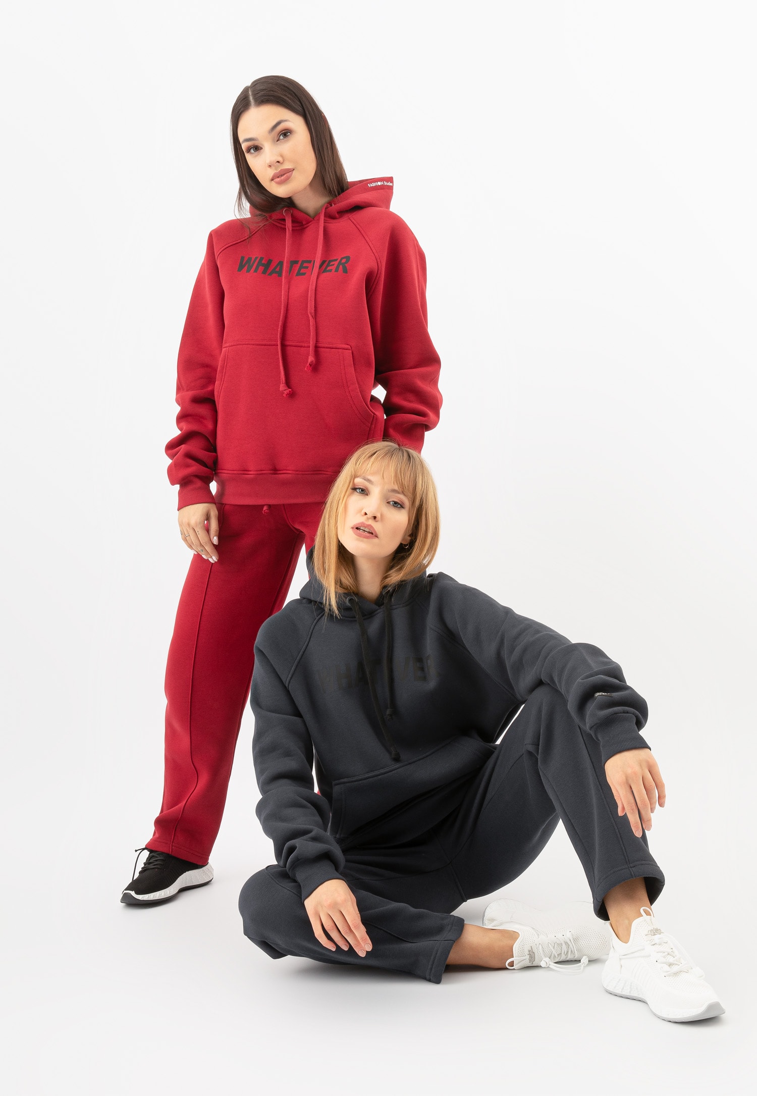 Beżowe spodnie dresowe RELAKS z luźnymi nogawkami