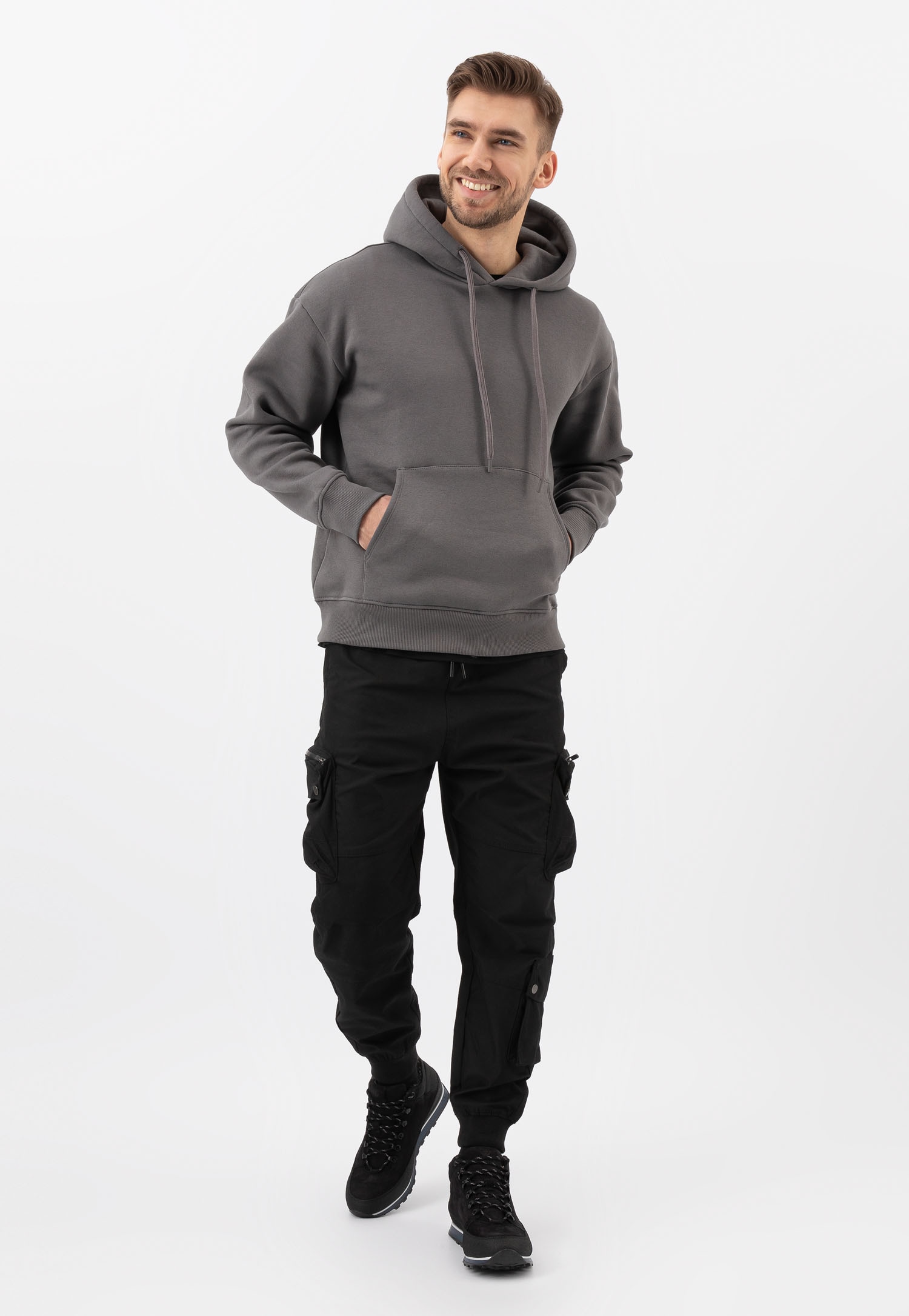 Jasnobrązowe trzewiki męskie