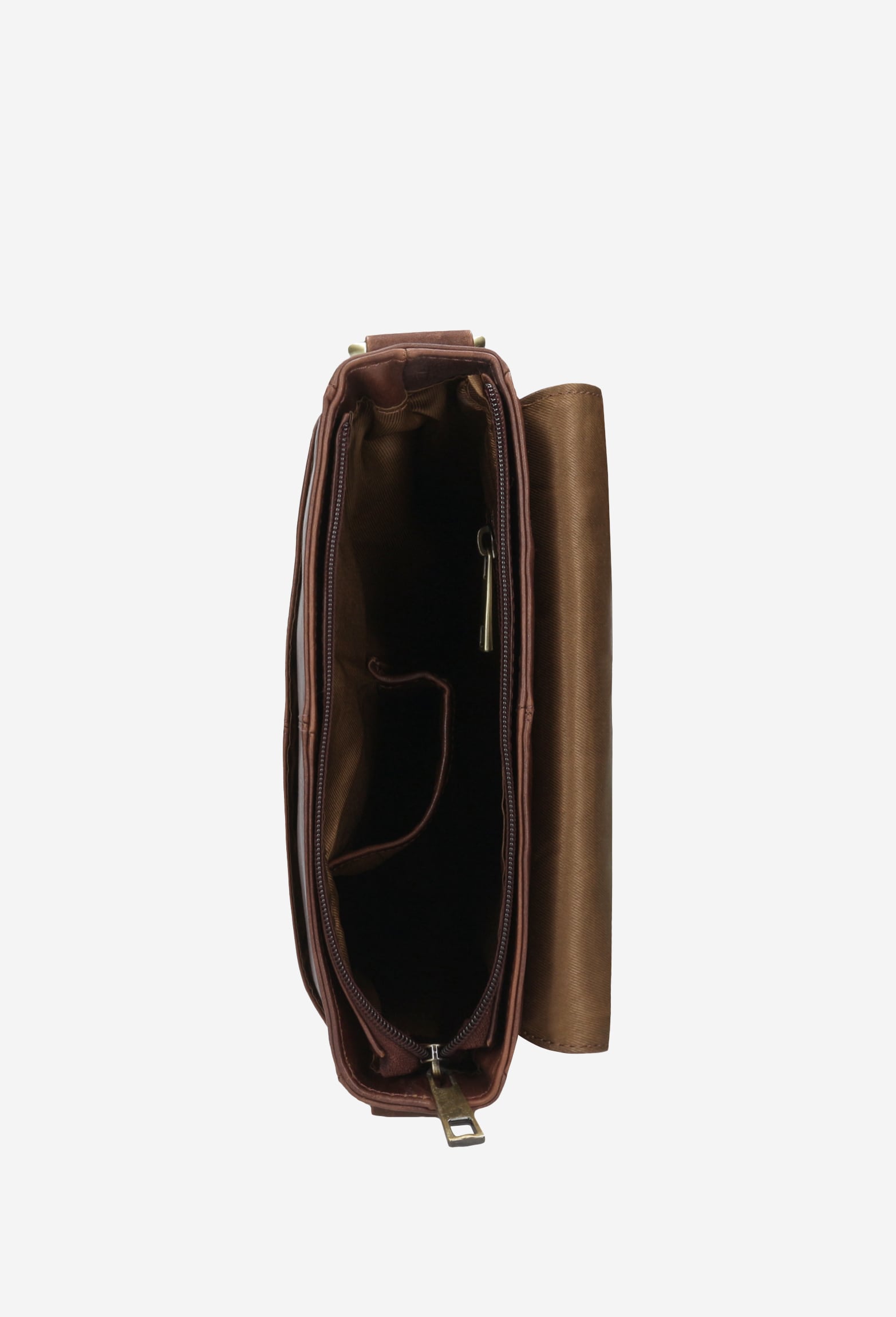 Brązowa torba męska ze skóry licowej