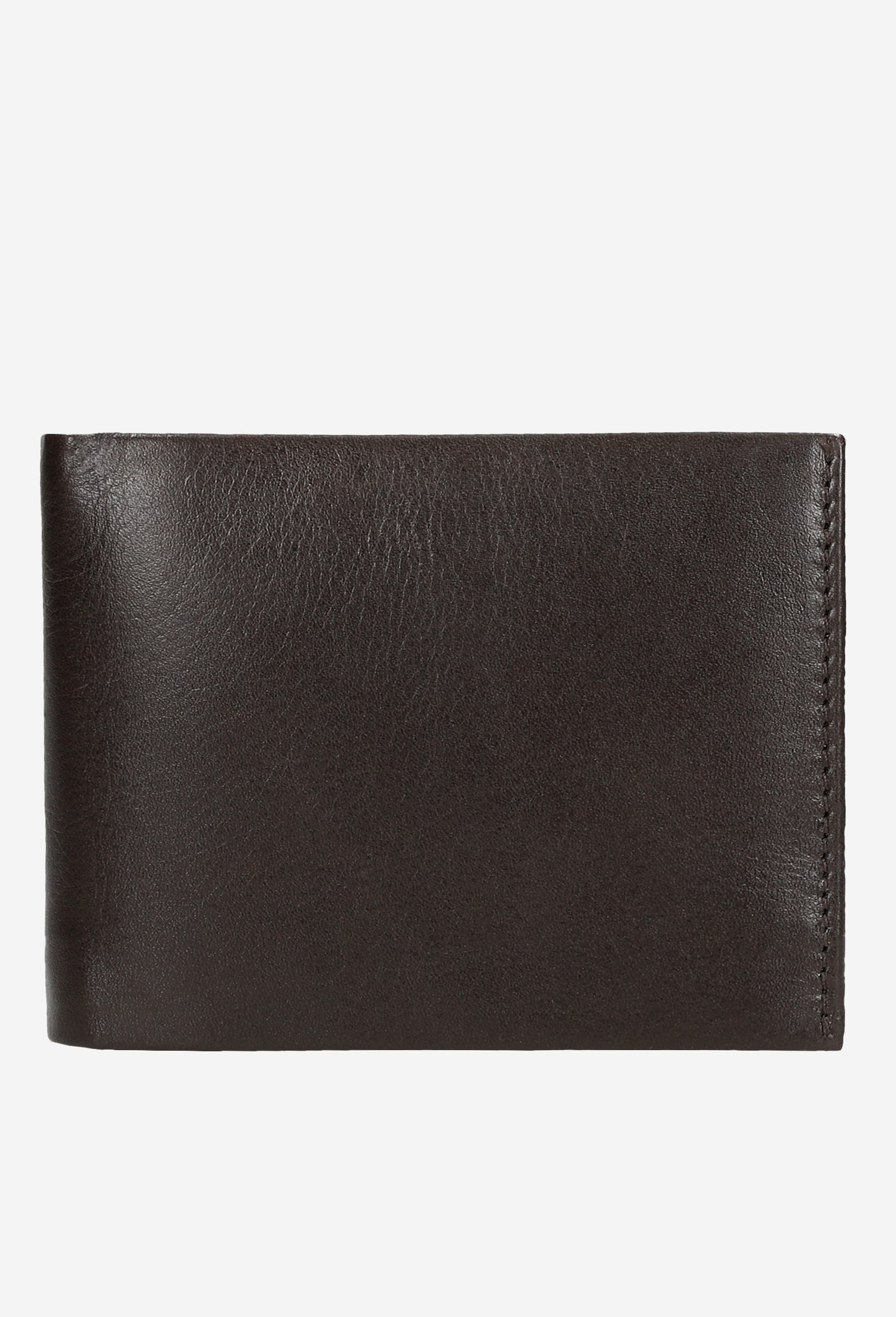 Czarny portfel męski ze skóry licowej