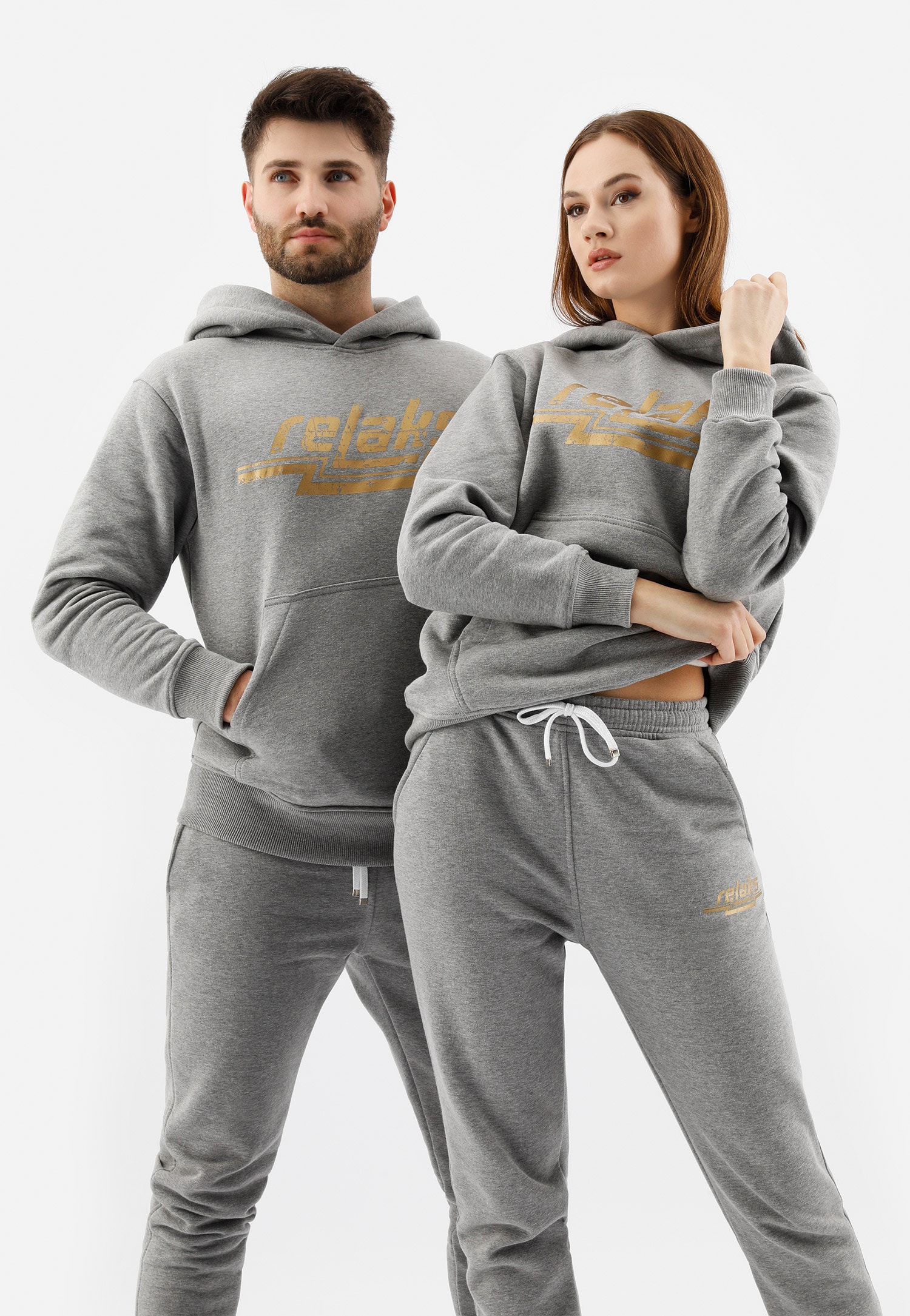 Czarna bluza damska z kapturem RELAKS