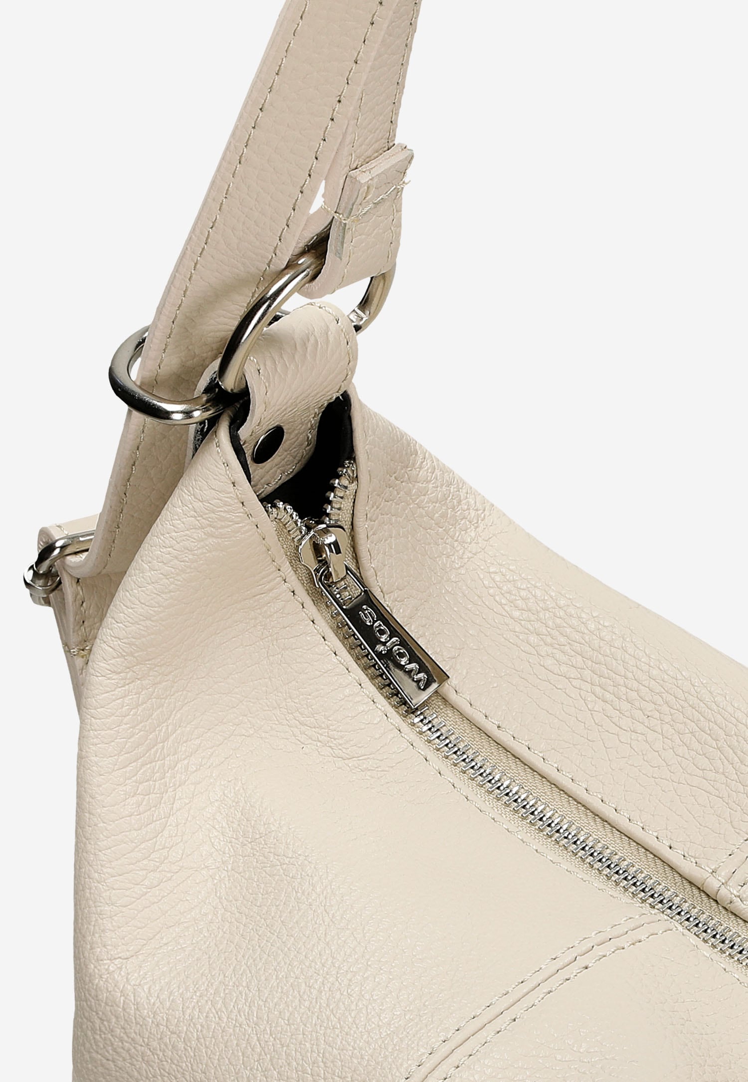 Beżowa skórzana torebka plecak 2w1