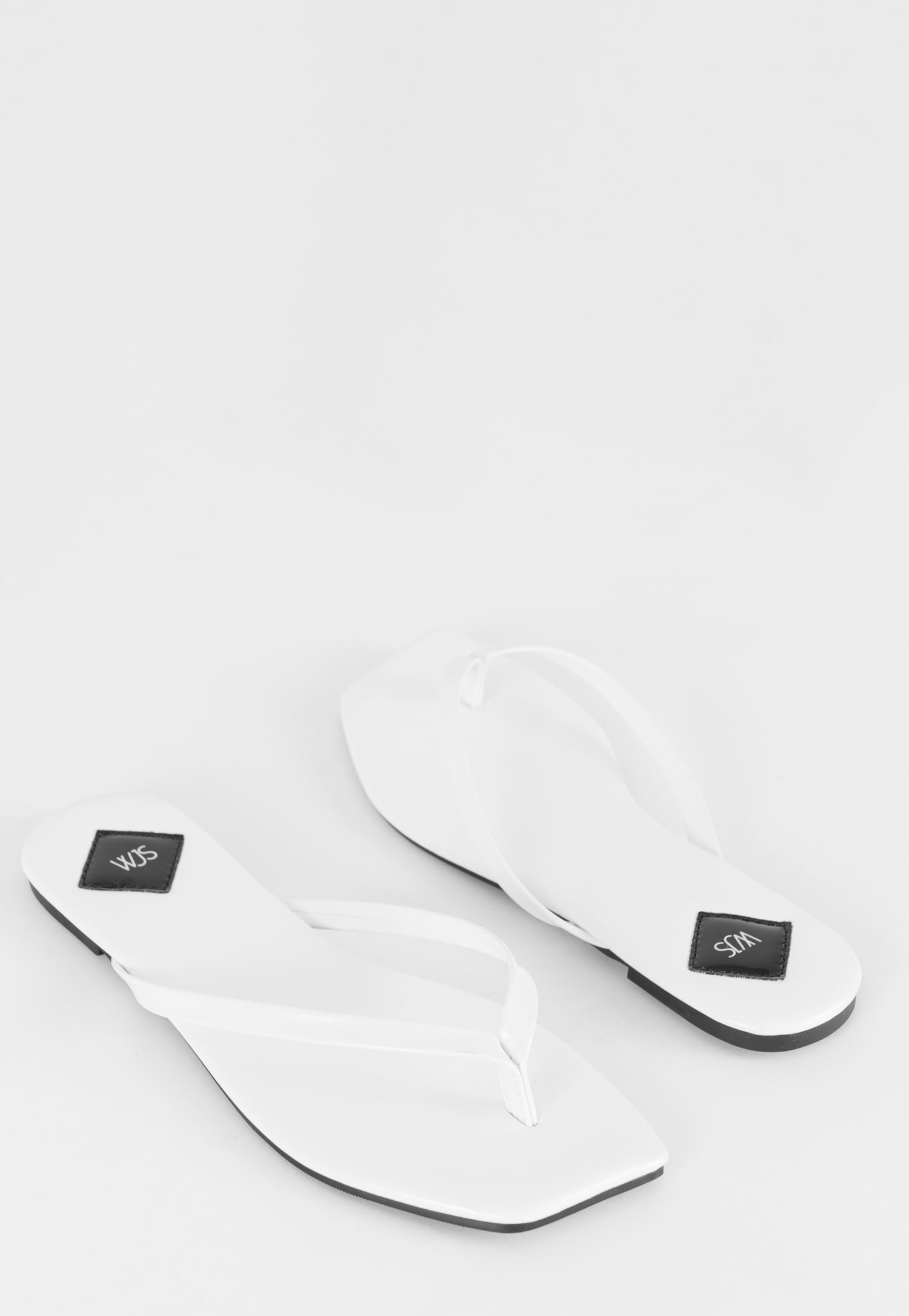 Płaskie japonki damskie w kolorze miętowym