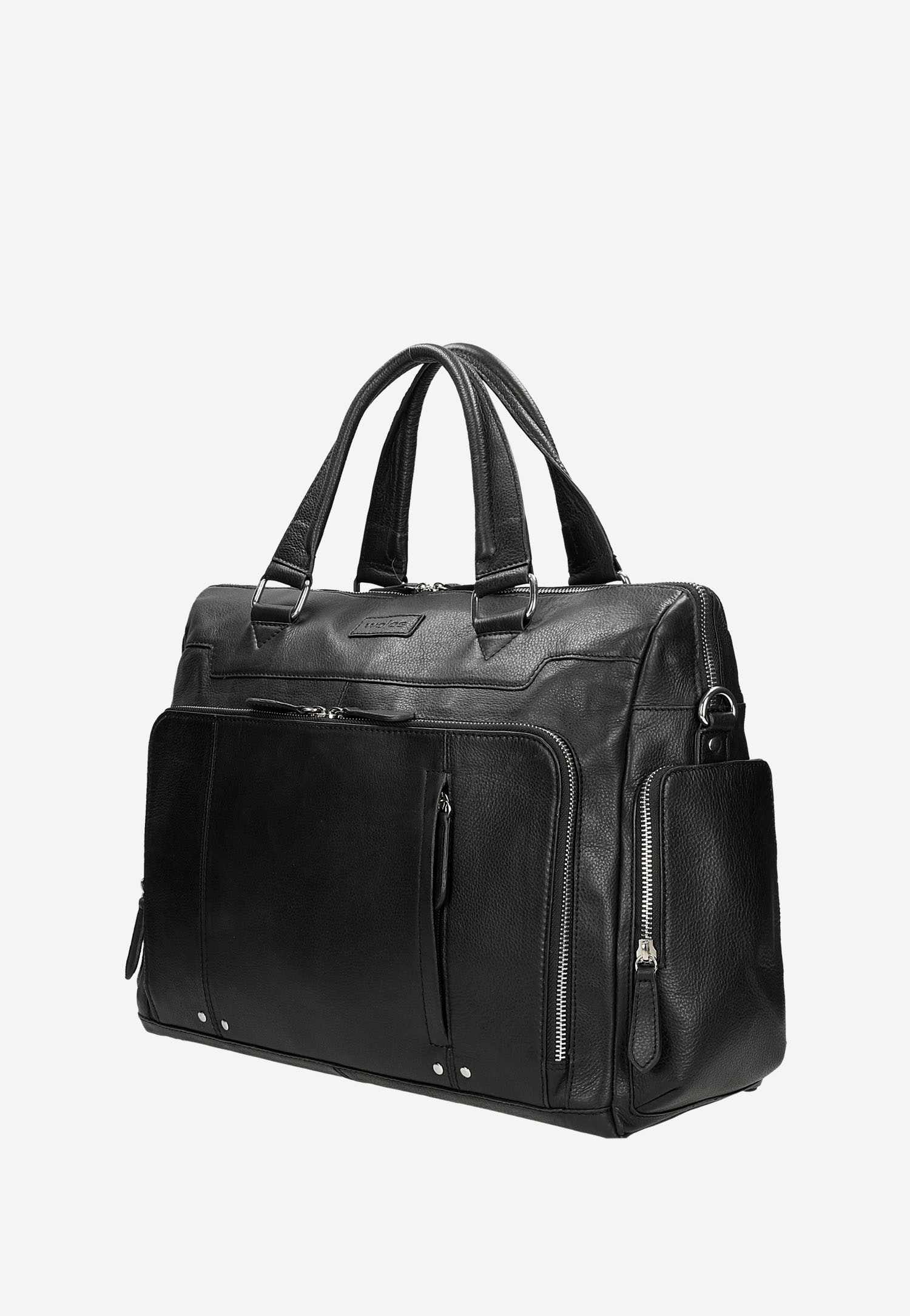 Duża weekendowa torba męska ze skóry licowej