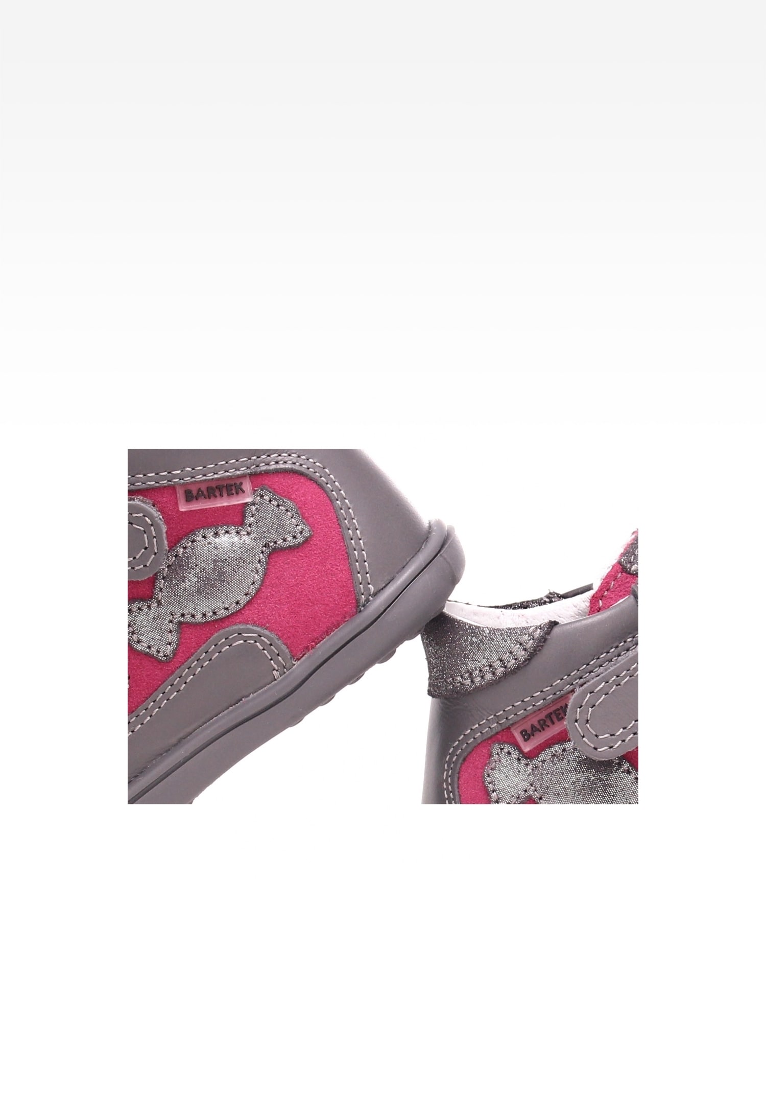 Trzewiki BARTEK 11703-029, dla dziewcząt, biało-różowy