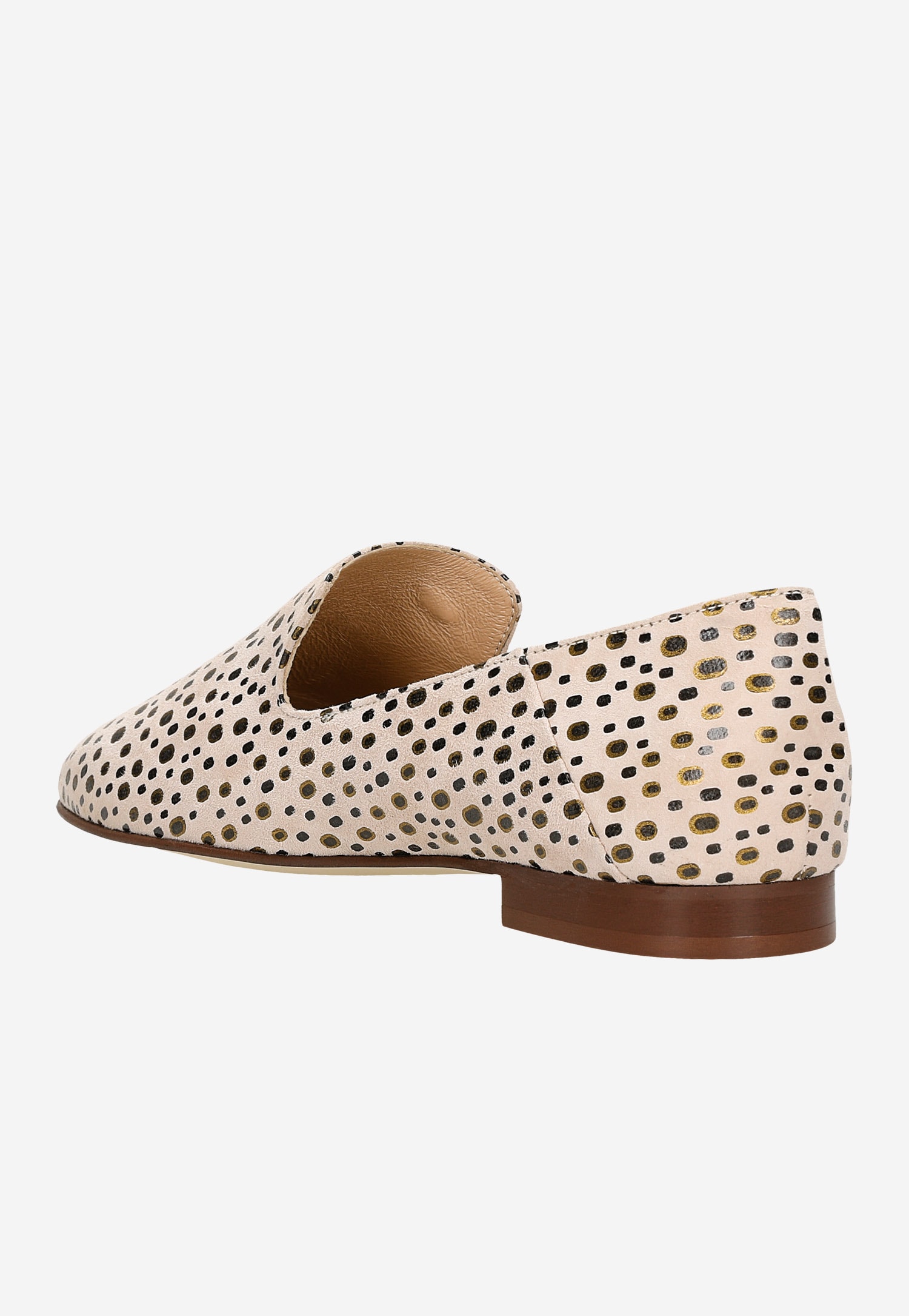 Brązowe skórzane lordsy damskie na płaskiej podeszwie