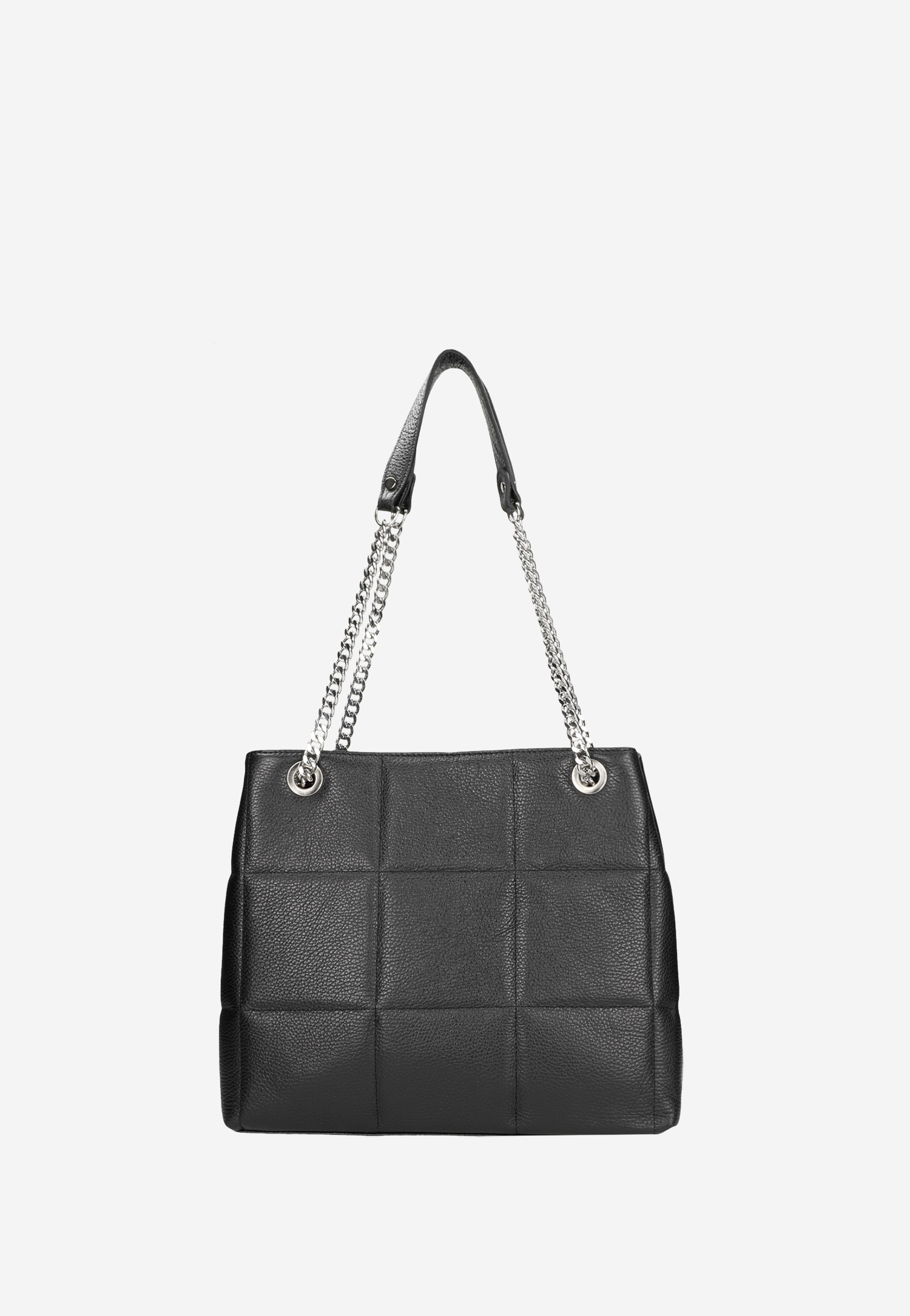 Jasnoróżowa pojemna torebka damska z przeszyciami