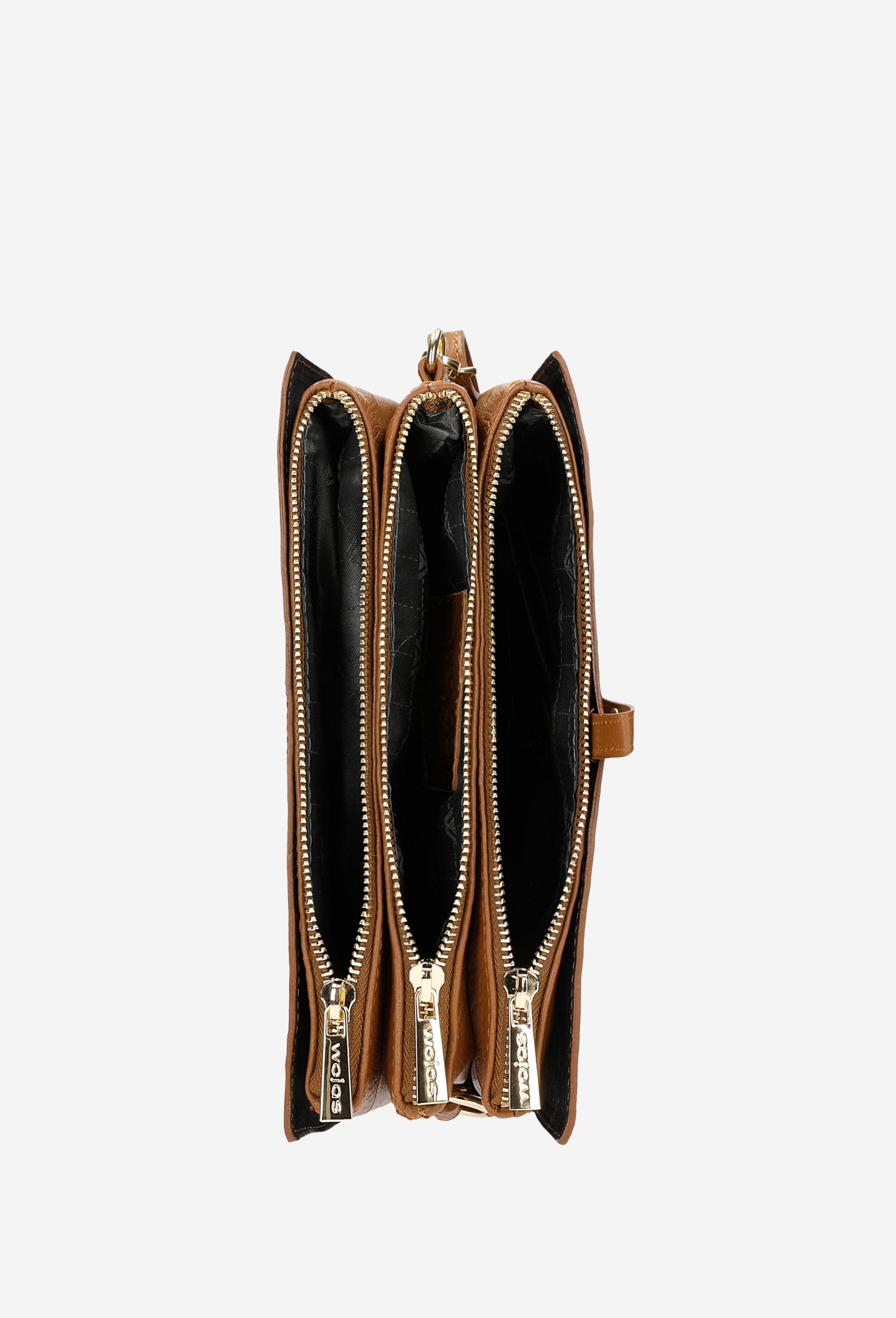 Mała torebka damska w kolorze jasnego brązu