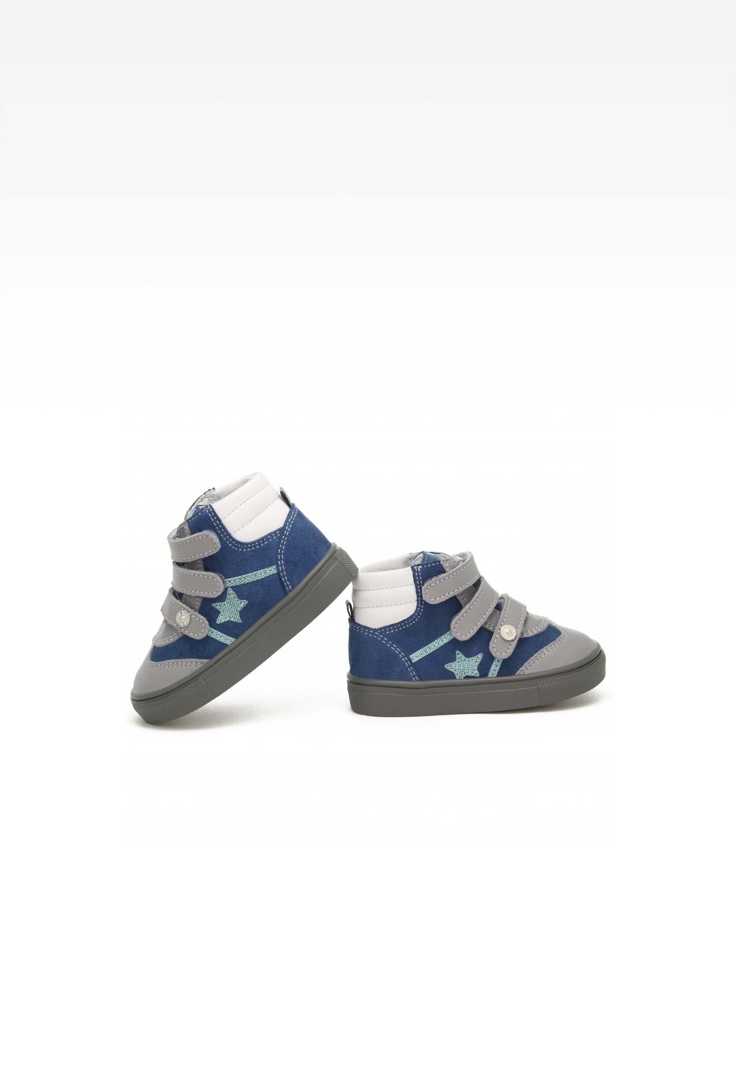 Trzewiki BARTEK 11575004, dla chłopców, niebiesko-szary