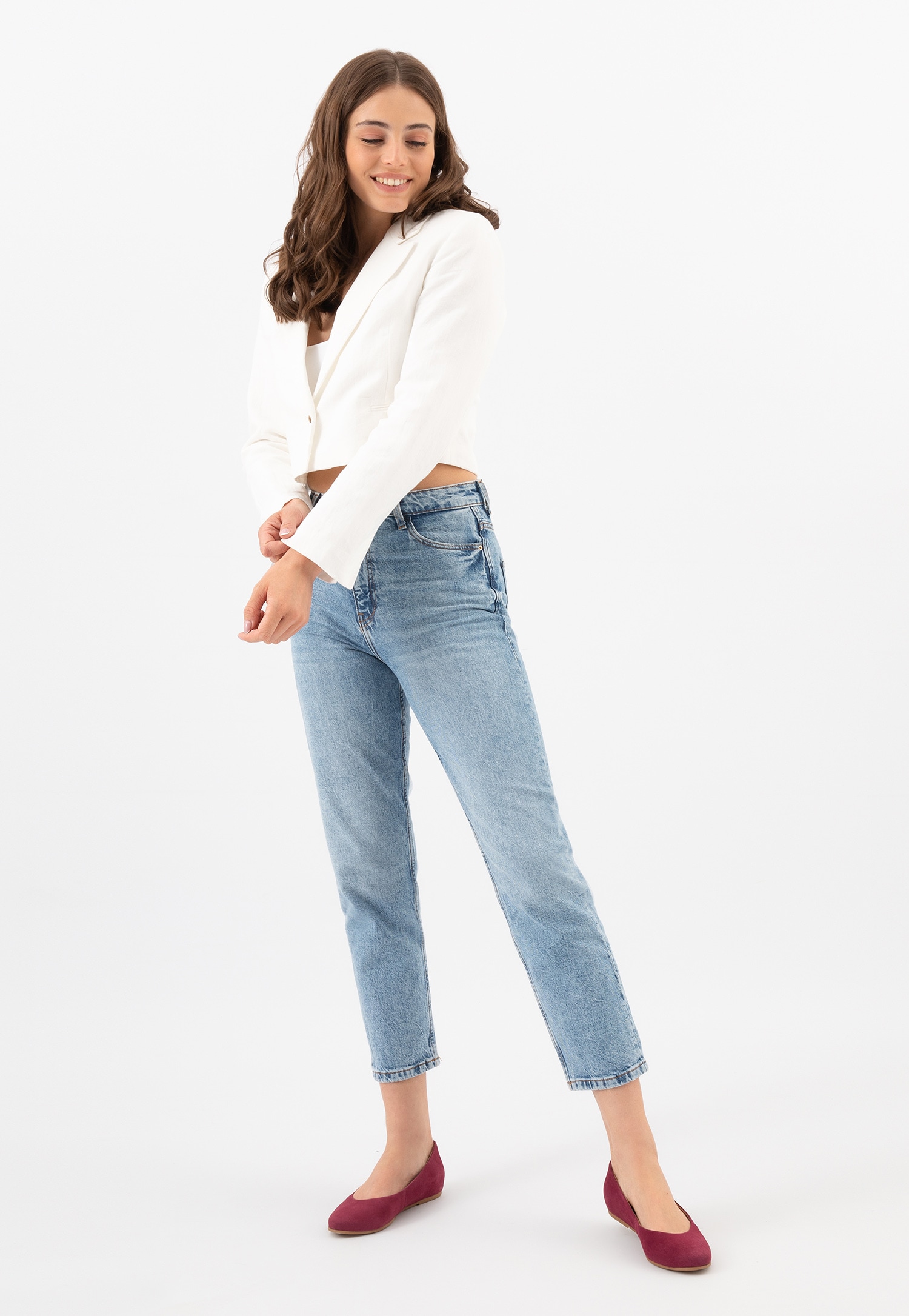 Czarne lakierowane baleriny damskie