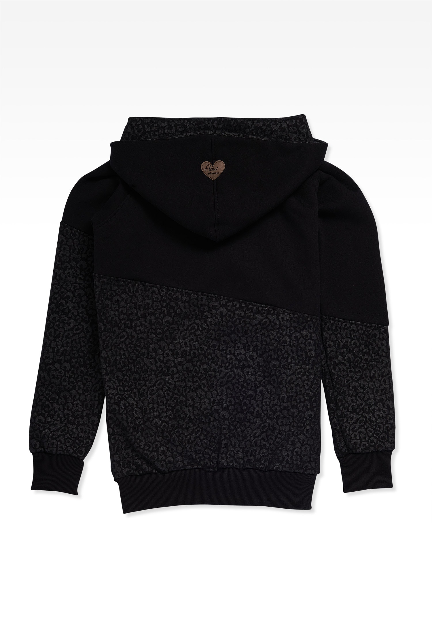 Czarna rozpinana bluza damska w centki FLOW EXPERIENCE