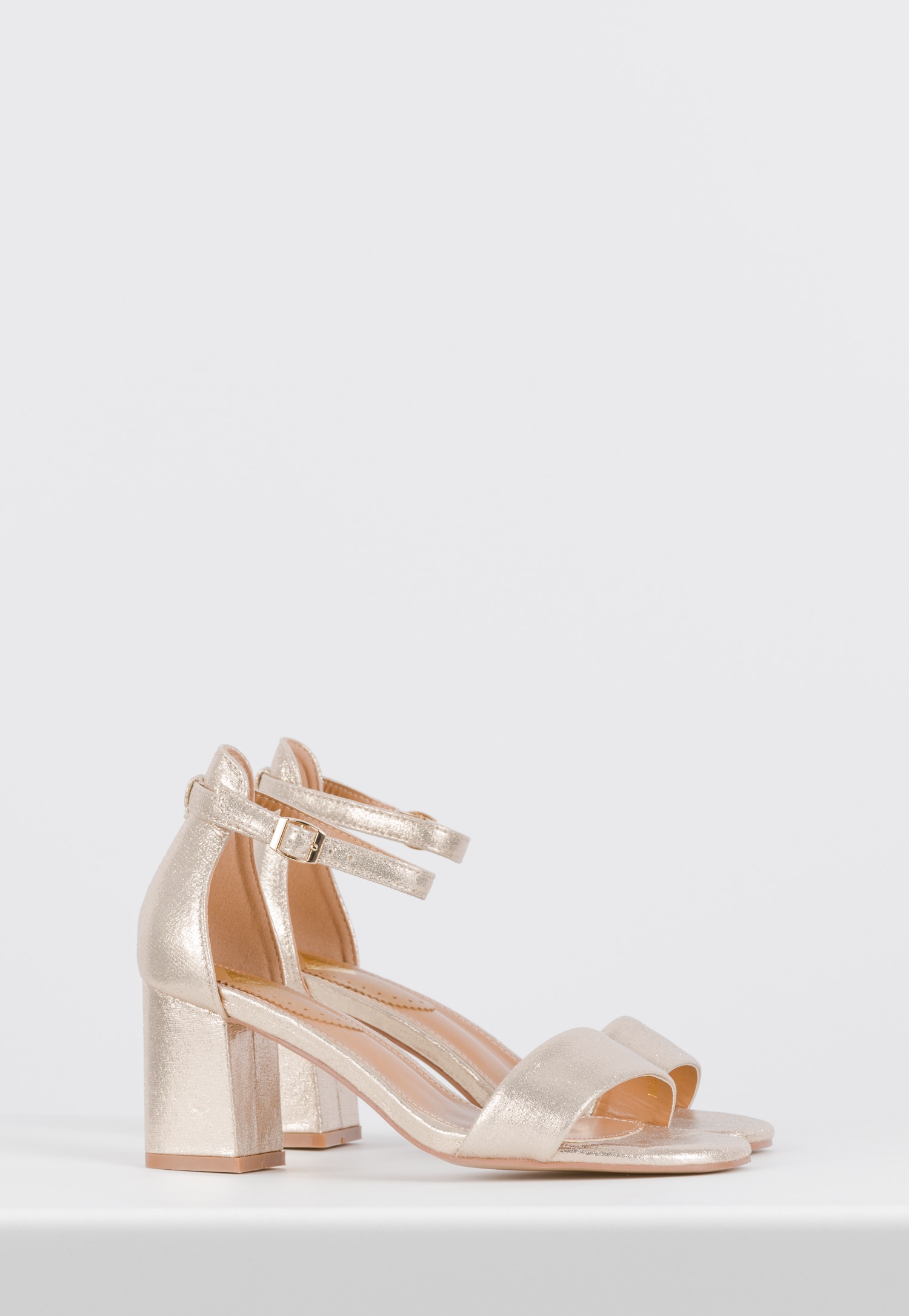 WJS delikatne srebrne sandały damskie