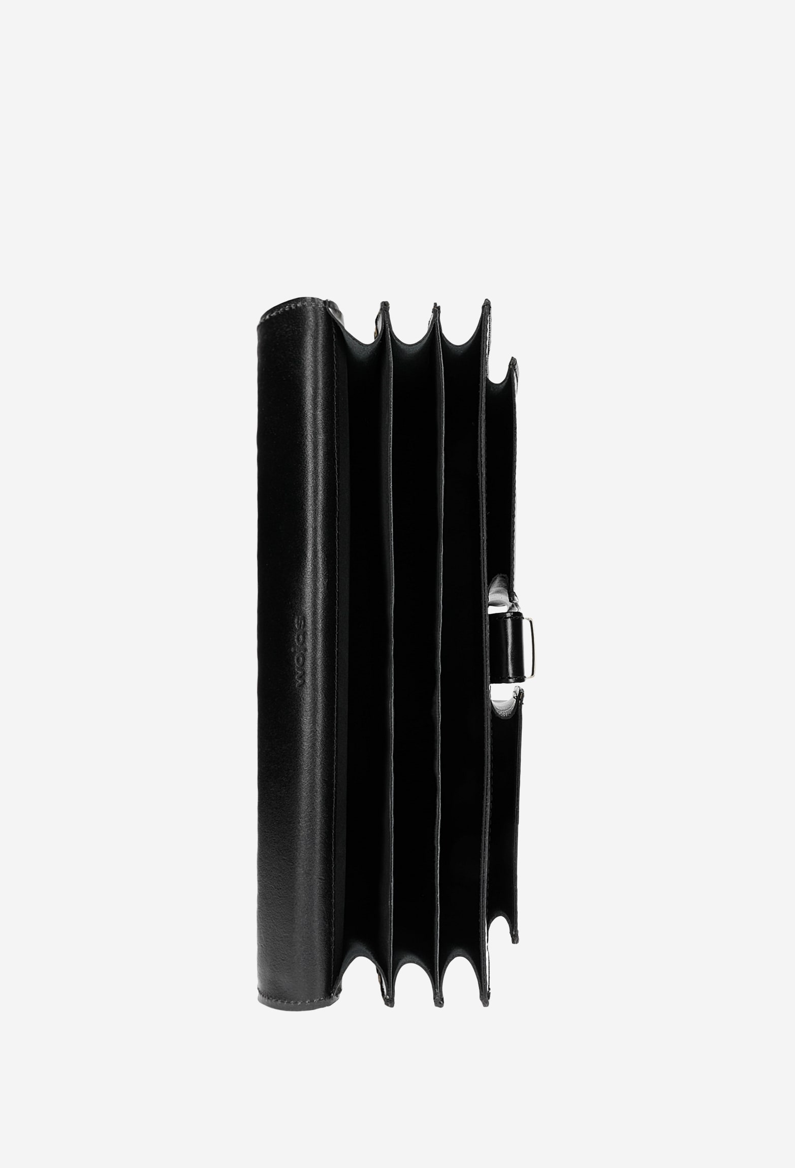 Czarna klasyczna teczka skórzana