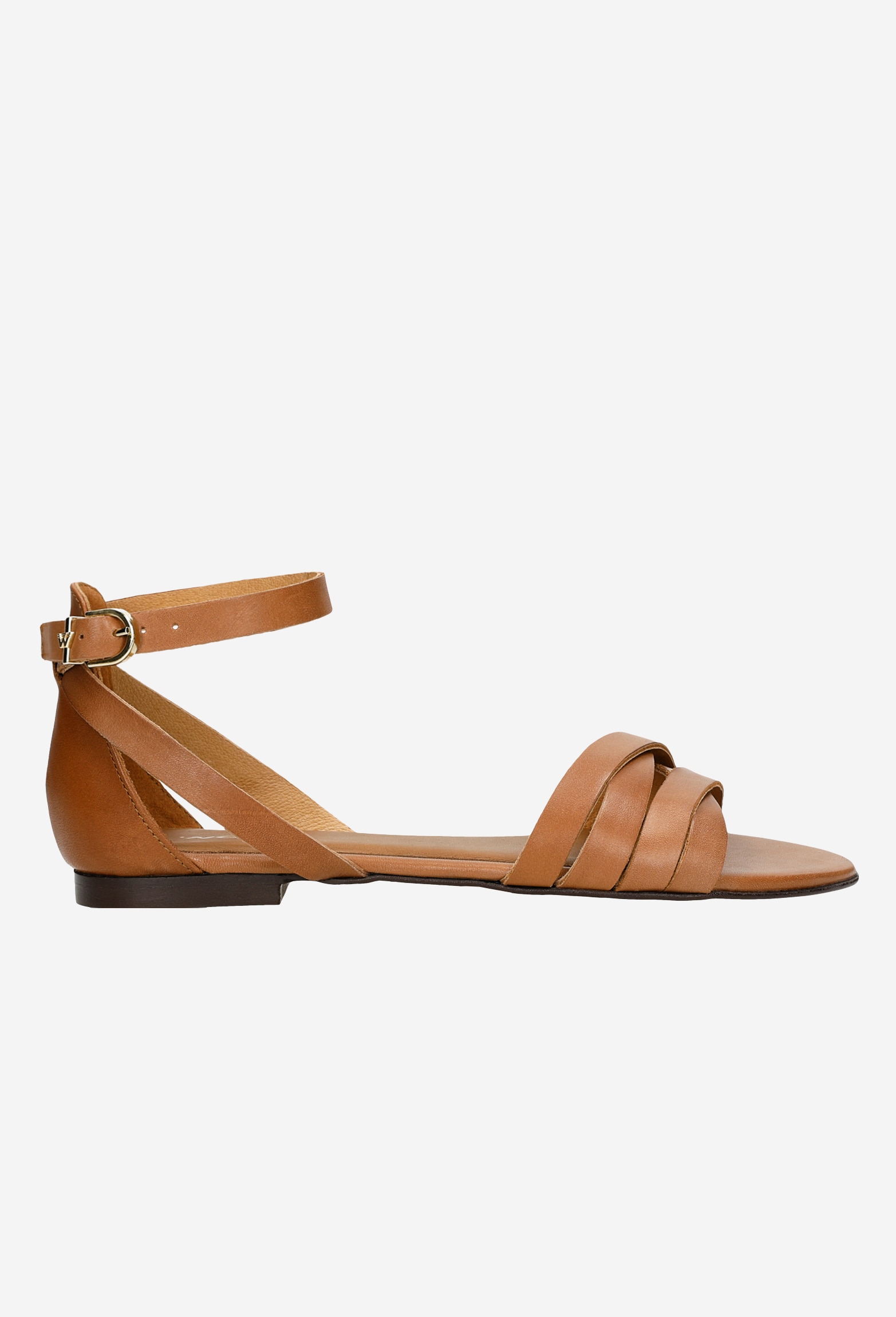 Brązowe sandały damskie w stylu urban