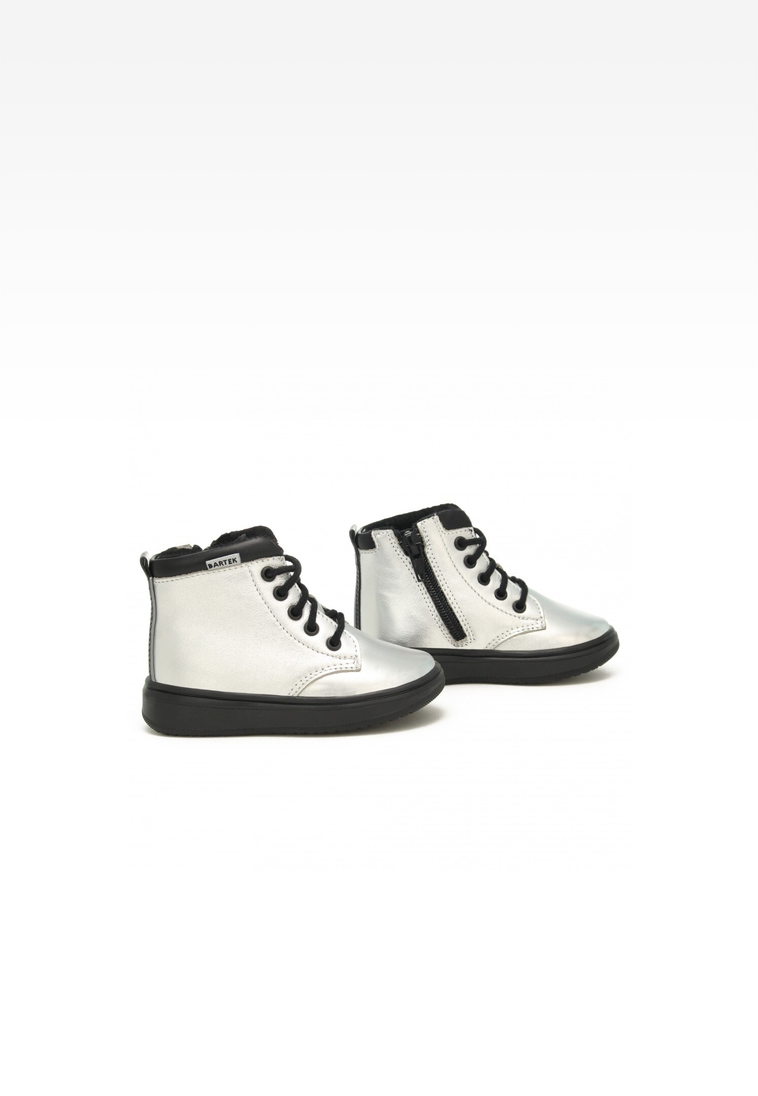 Trzewiki ocieplane BARTEK 11561001, dla dziewcząt, srebrny