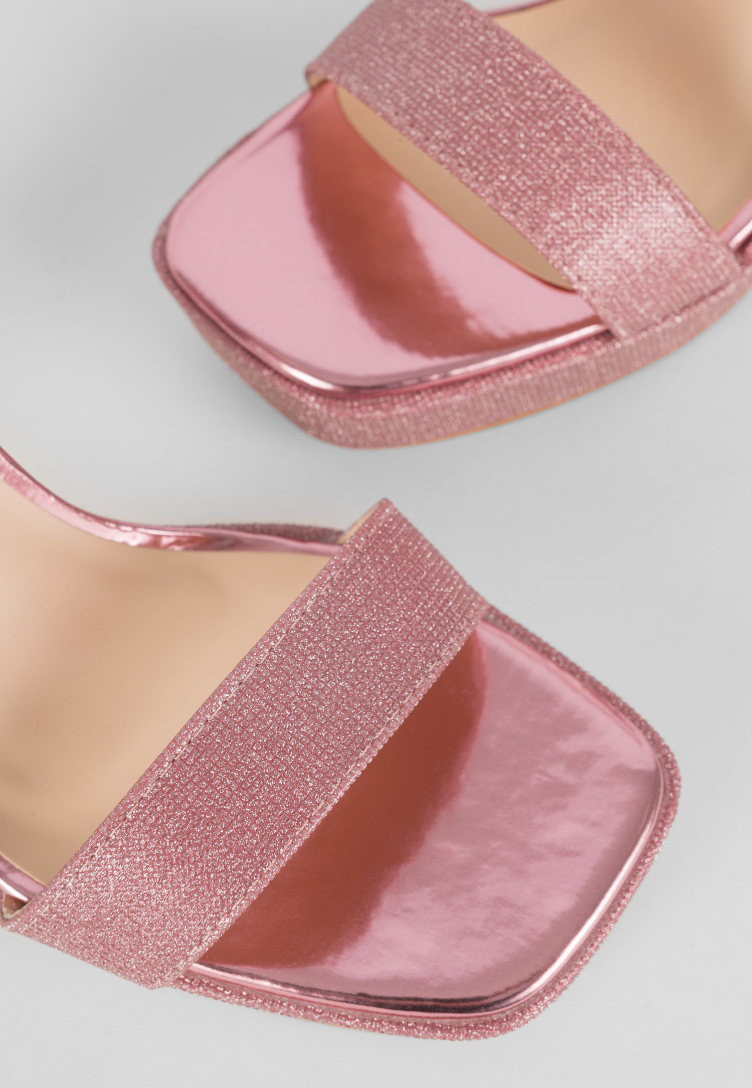 WJS zjawiskowe różowe sandały damskie na słupku