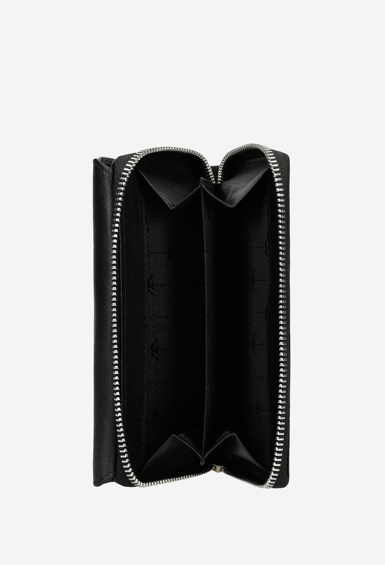 Duży czerwony skórzany portfel damski