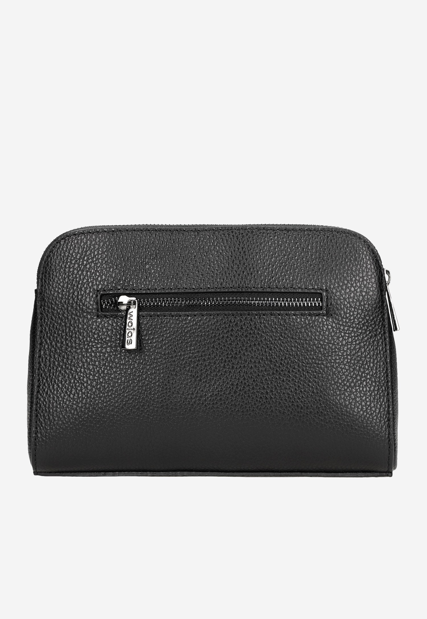 Mała torebka damska z ozdobnymi kółkami na skórzanych paskach