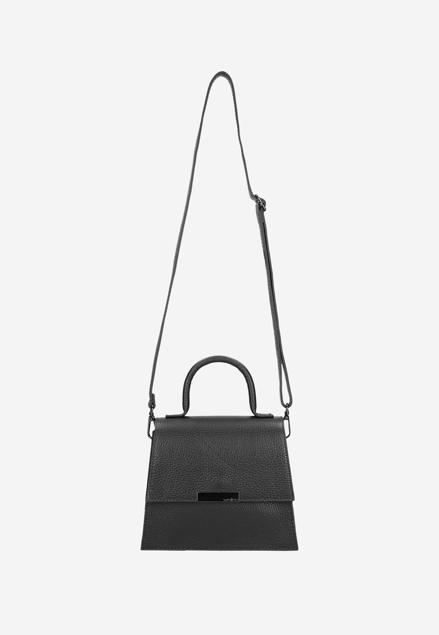 Skórzana torebka damska w kolorze jasnego beżu