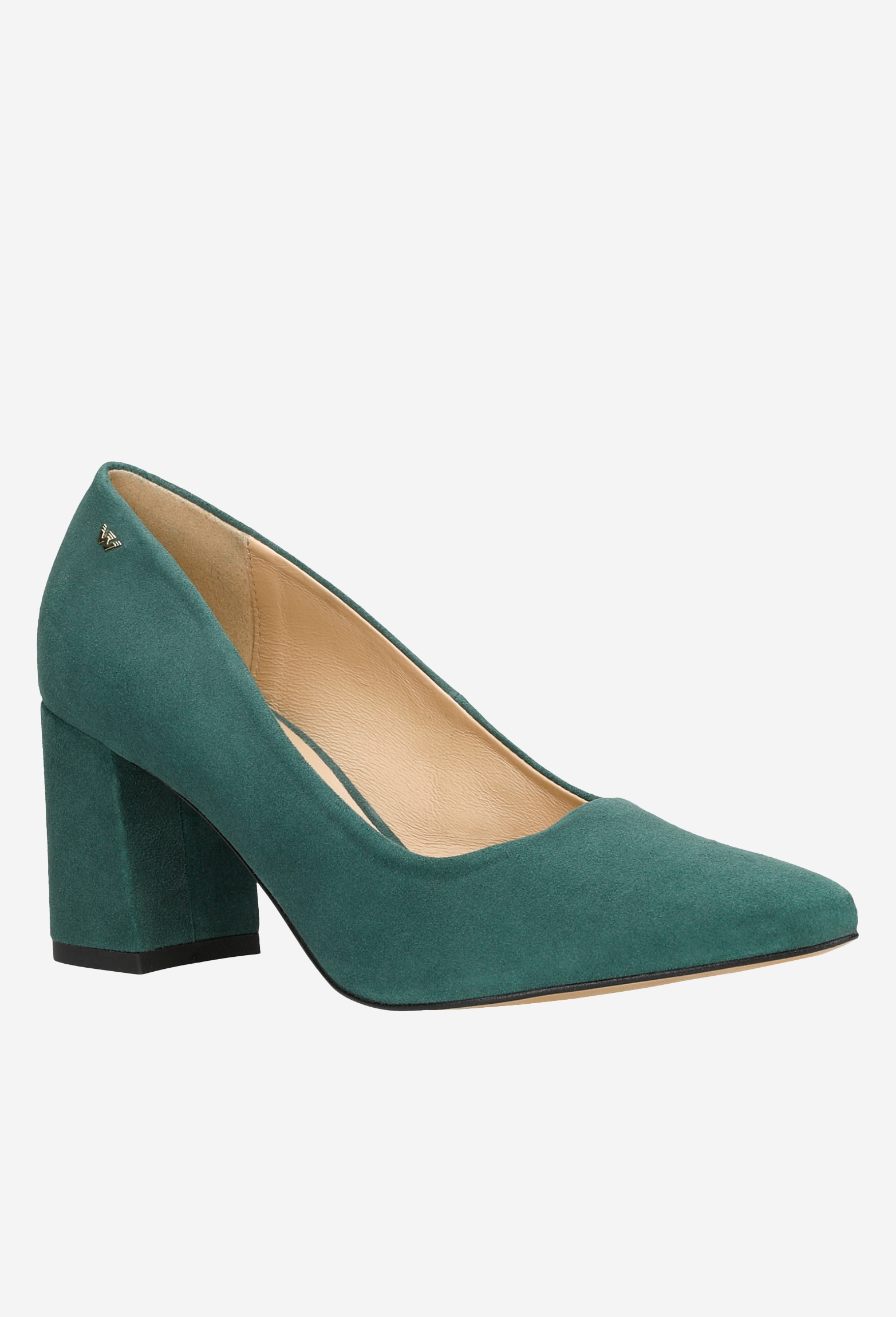 Czarne skórzane czółenka damskie z noskiem w szpic