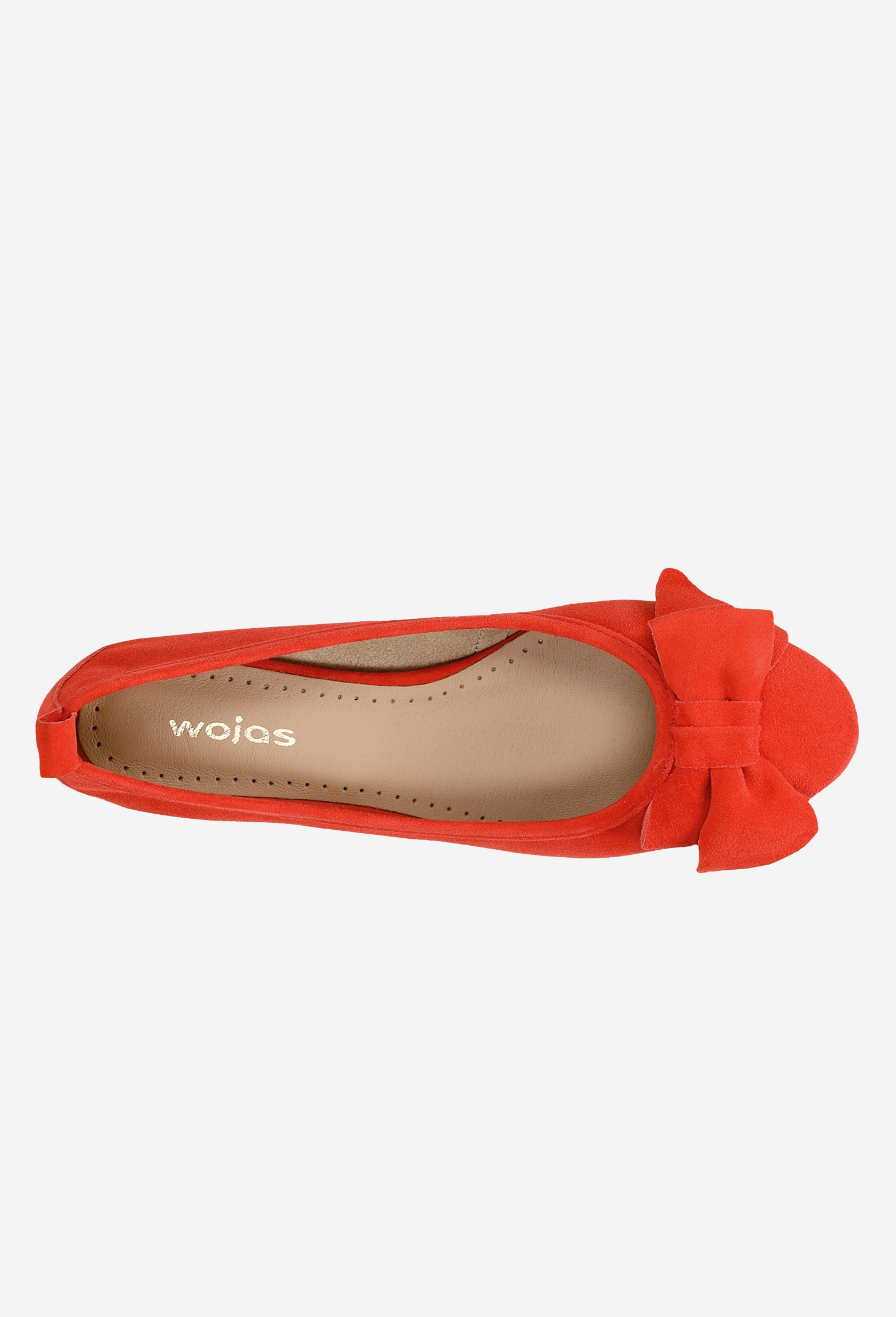 Czarne baleriny damskie ze skóry licowej