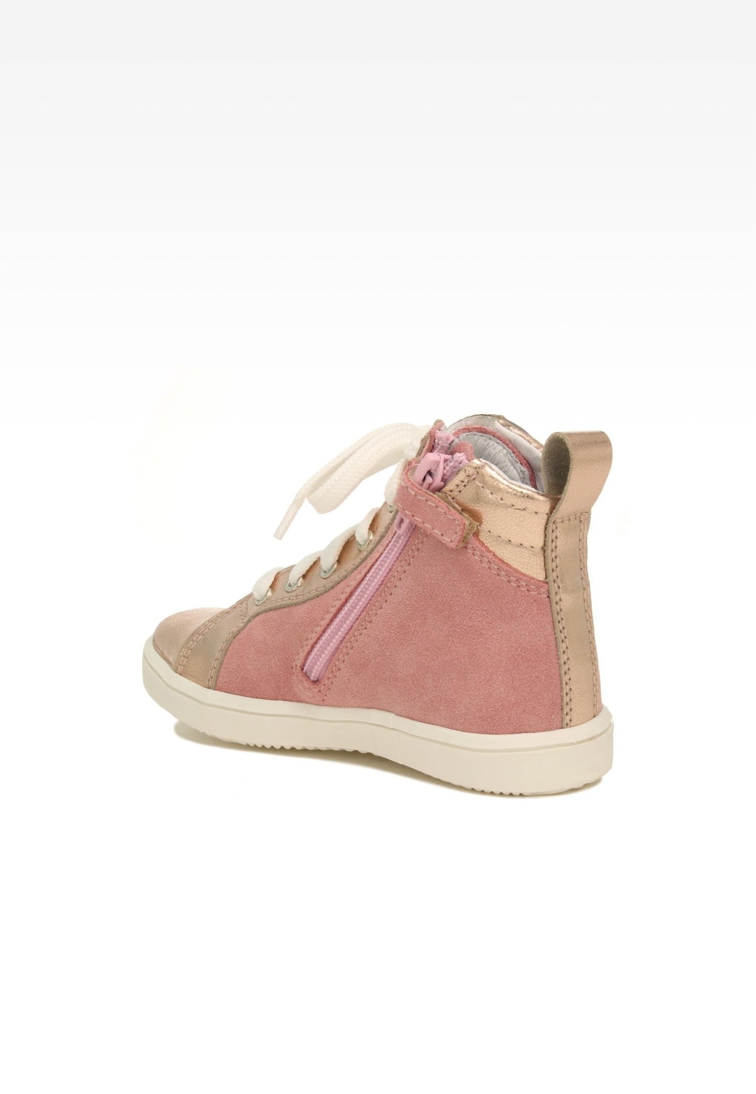 Sneakers BARTEK 14359-028, dla dziewcząt, różowo-złoty