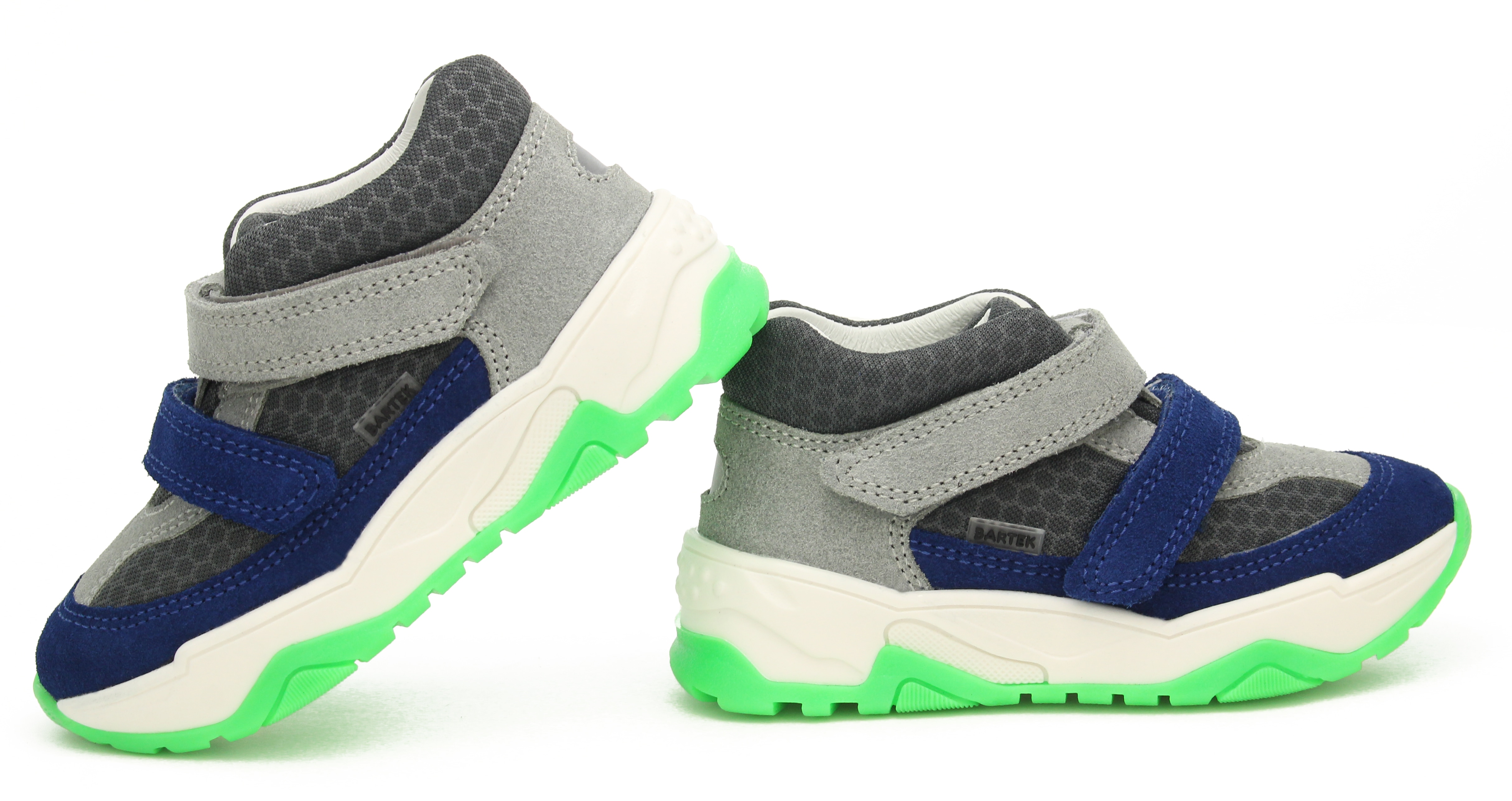 Sneakers BARTEK 11131026, dla chłopców, biało-zielony