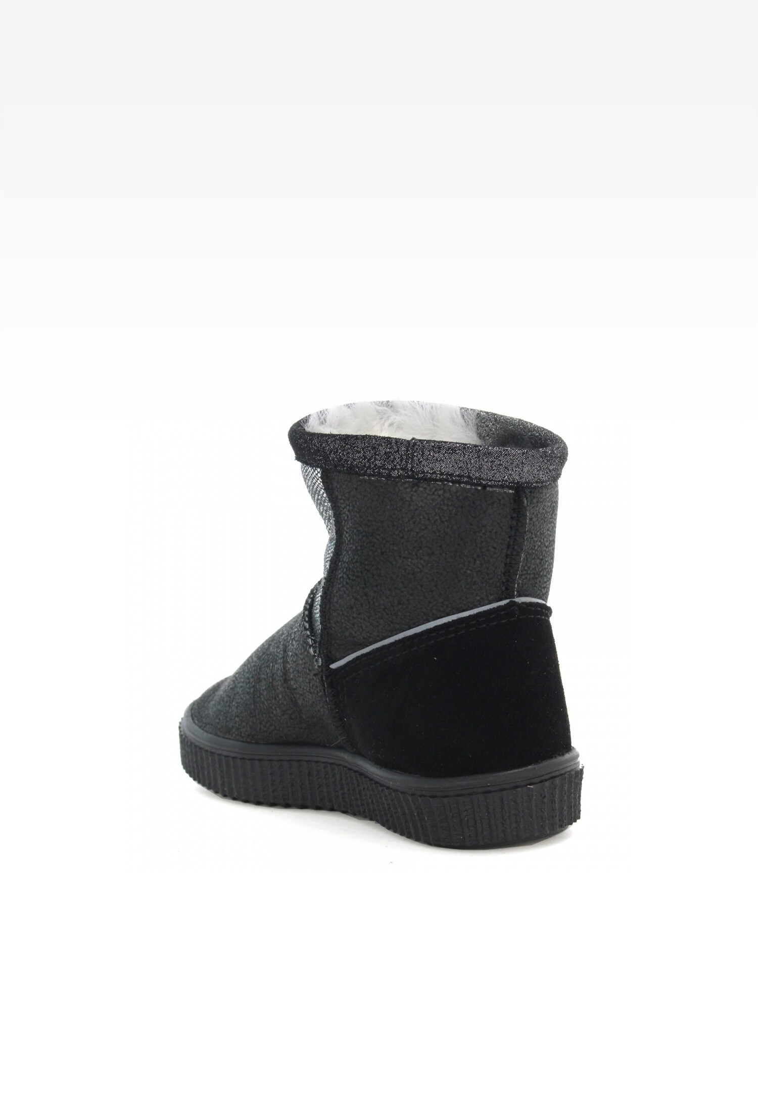 śniegowce BARTEK W-640370/OLX, dla dziewcząt, czarno-srebrny