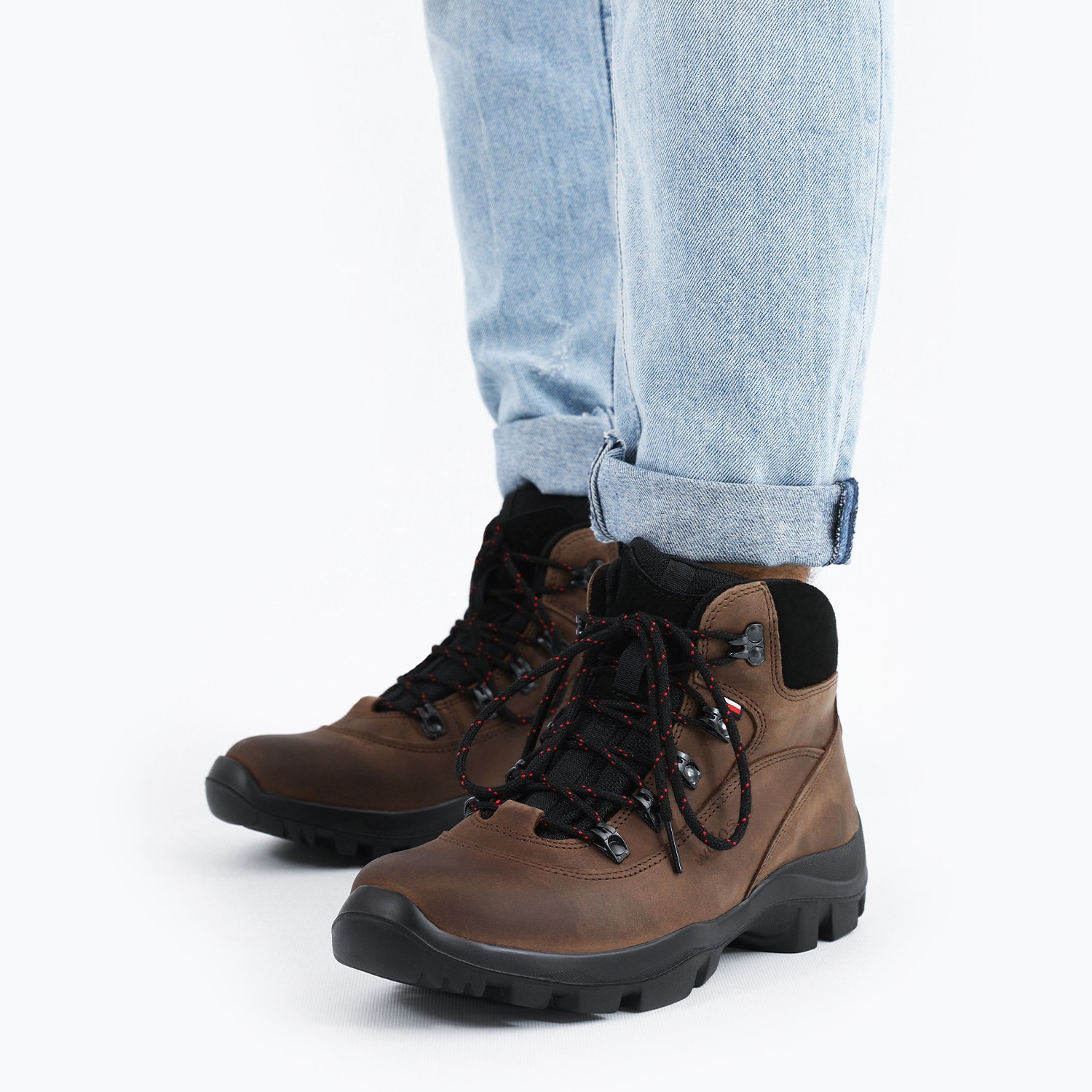 Brązowe męskie trzewiki trekkingowe