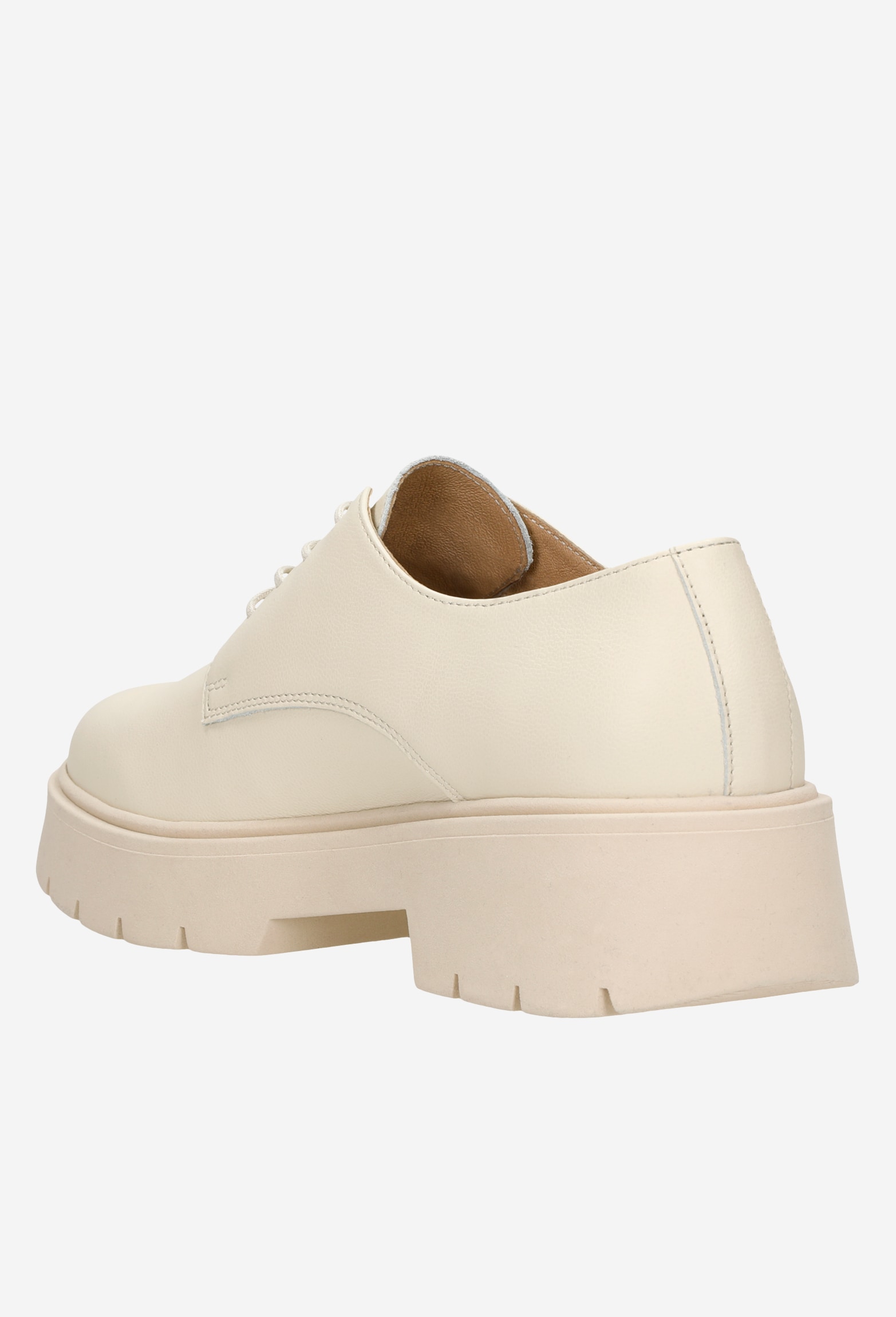 Czarne sznurowane półbuty damskie z gładkiej skóry licowej