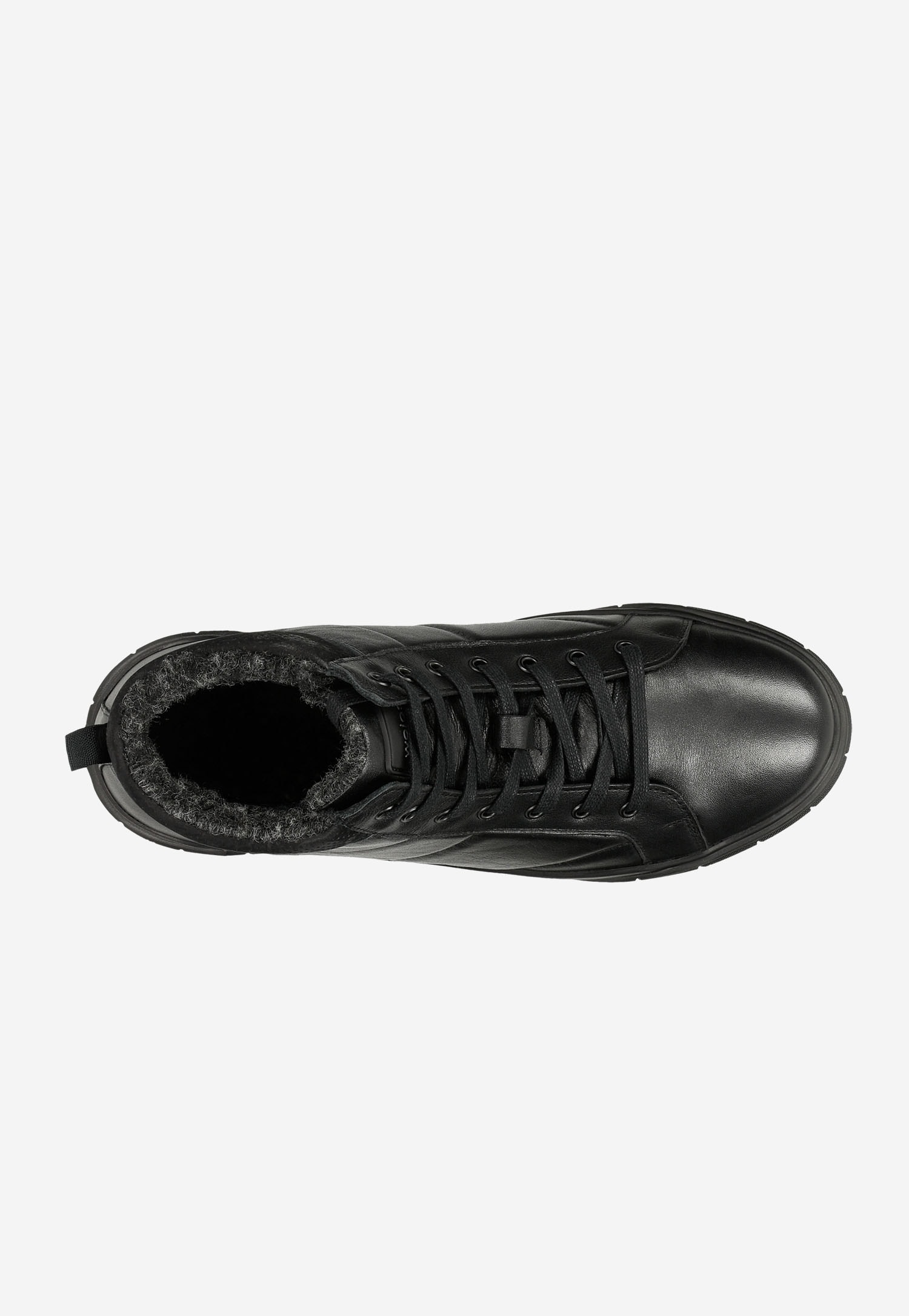 Czarne wysokie trampki męskie