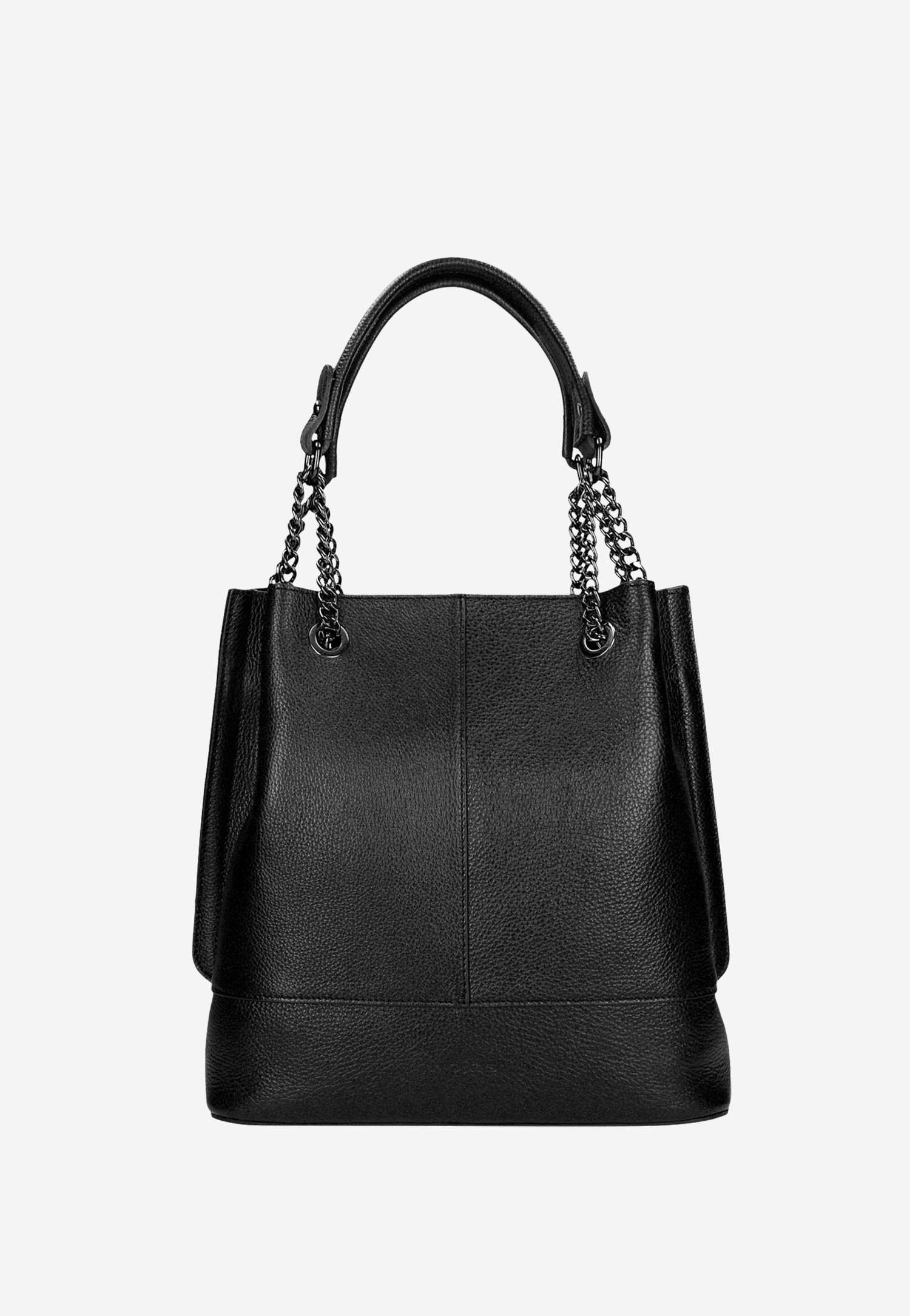 Duża czarna torebka damska